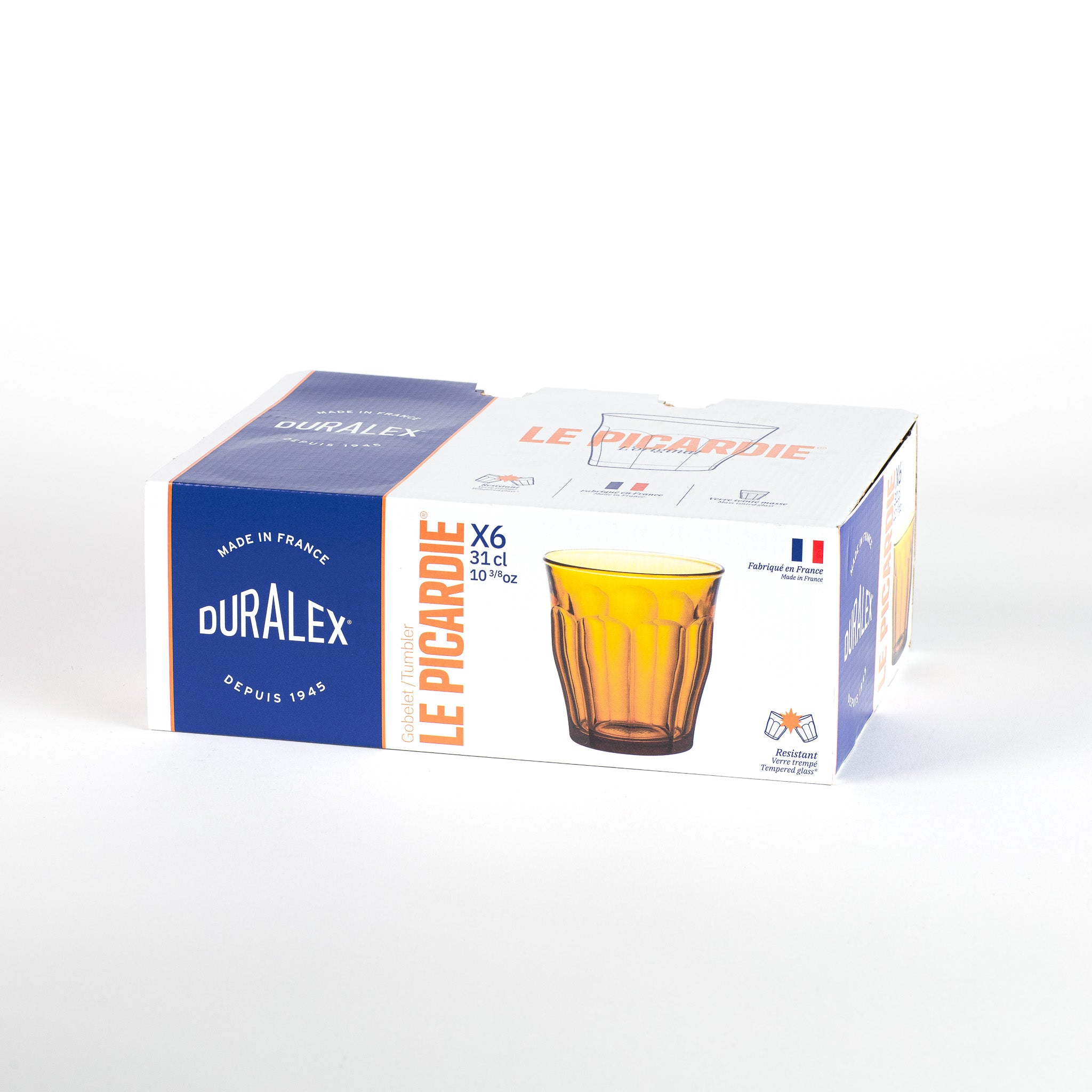 Duralex Le Picardie Vermeil sklenice 31 cl 6 ks jantarová