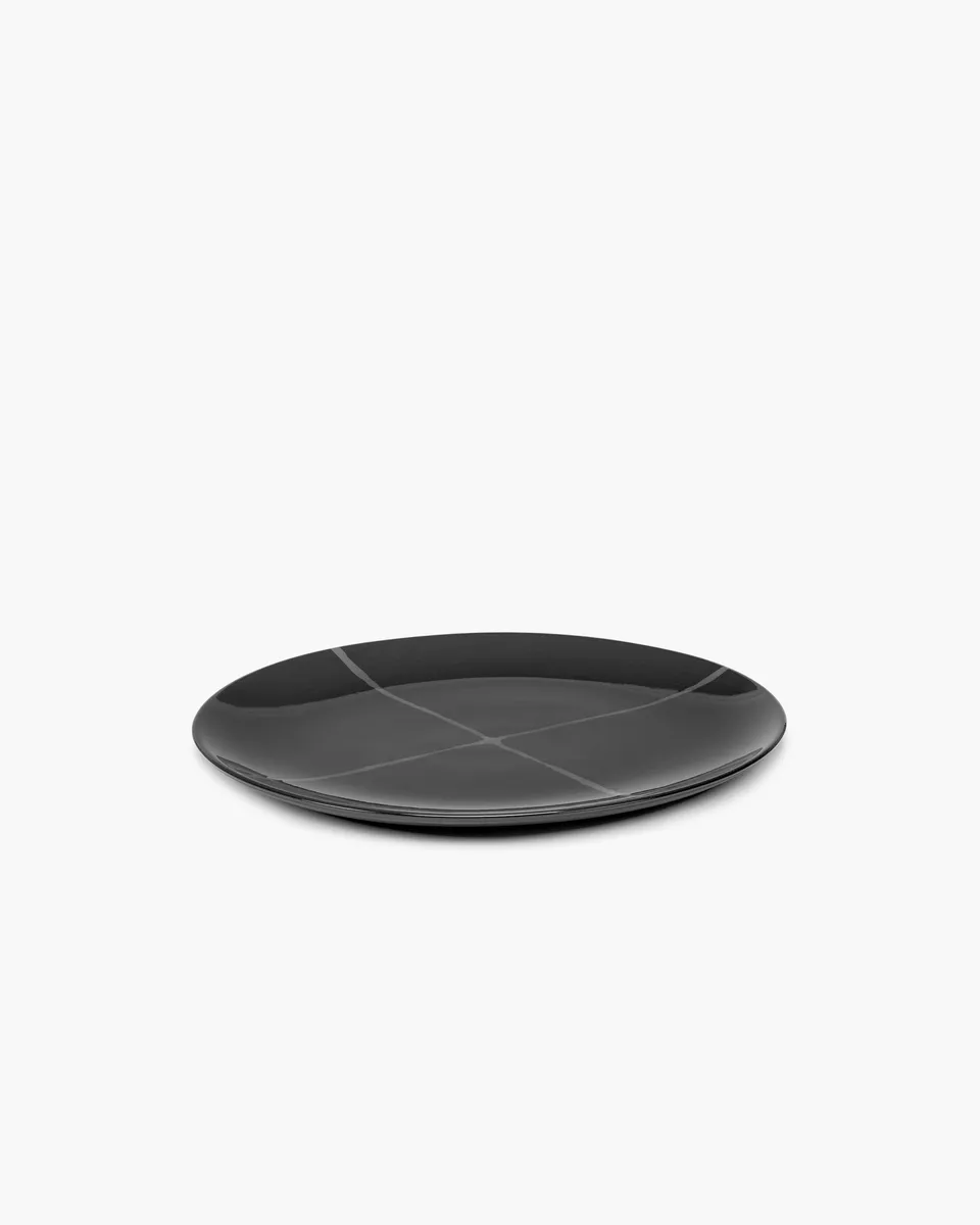 Serax Zuma jídelní talíř šedý porcelán