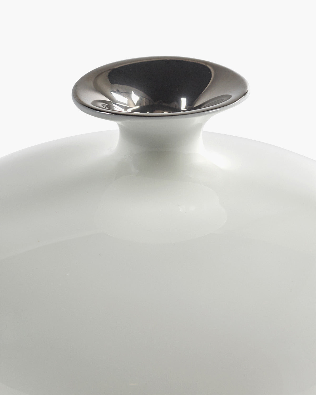 Serax Josephine Vase 01 white - silver váza bílá hranatá