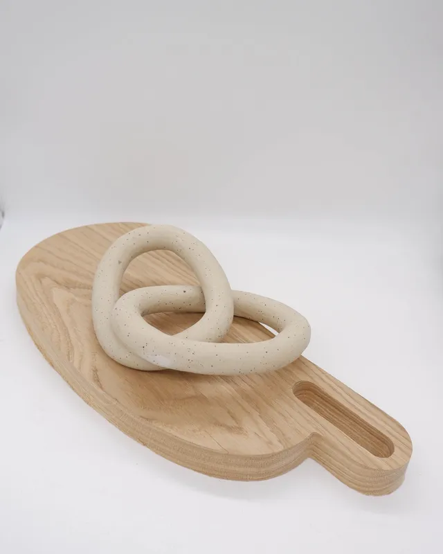 VKUSE Uzel dekorace přírodní keramika 30 cm