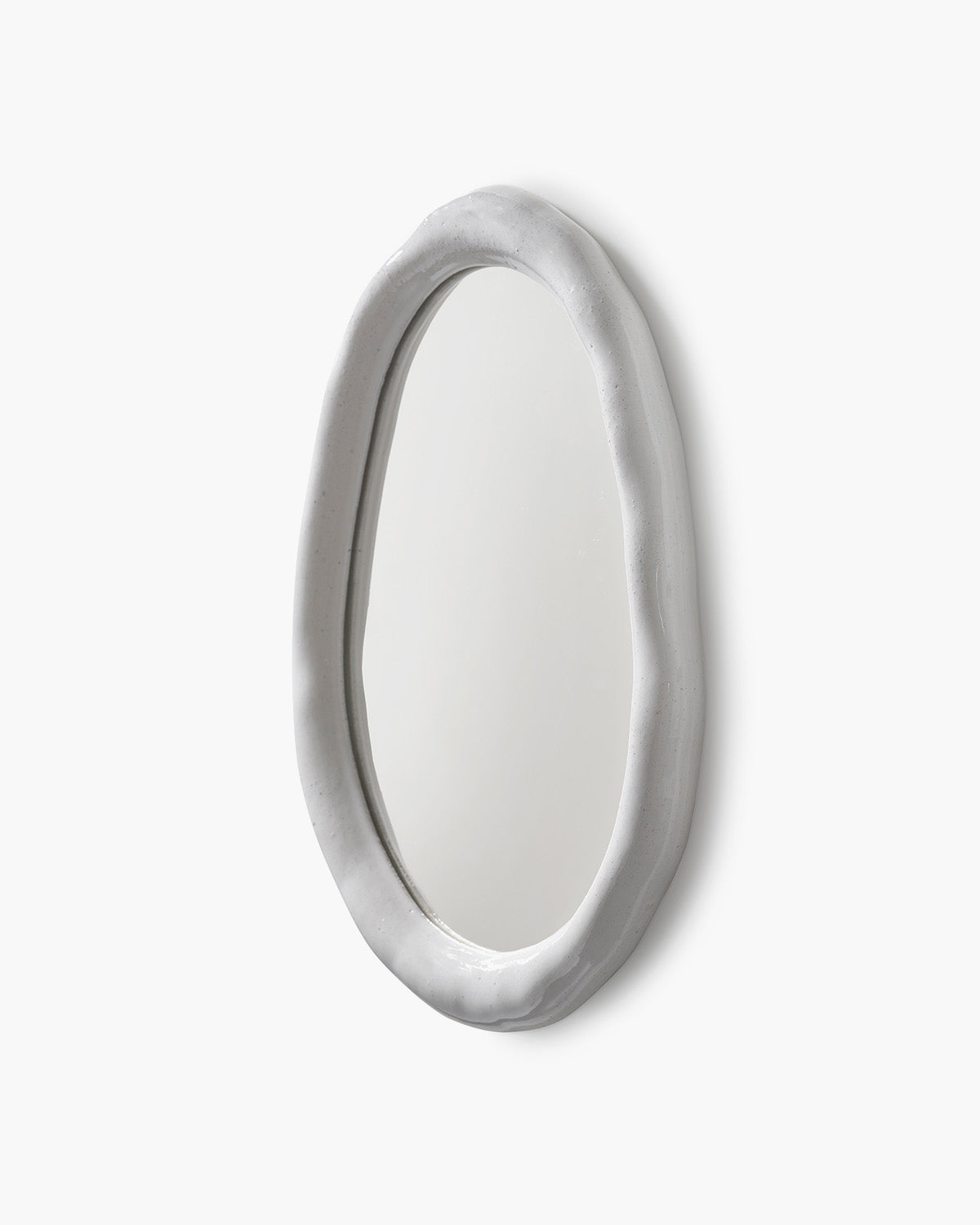 Serax Rosie Mirror 02 kameninové zrcadlo bílé
