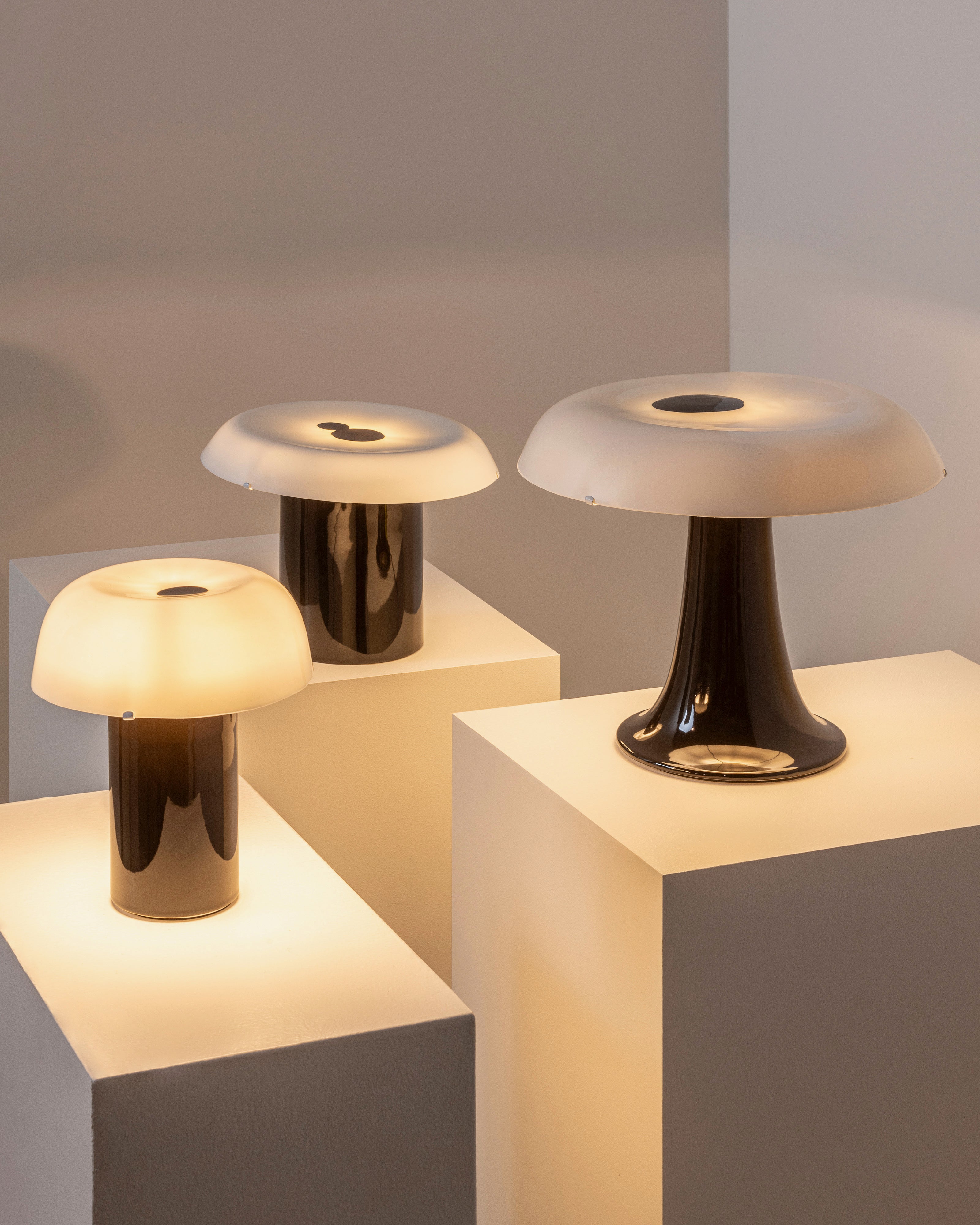 Serax Terres de Rêves Celine n°3 lampa černobílá