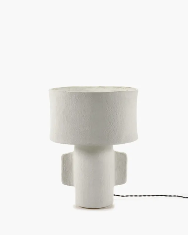 Serax Earth S stolní lampa bílá papírovina