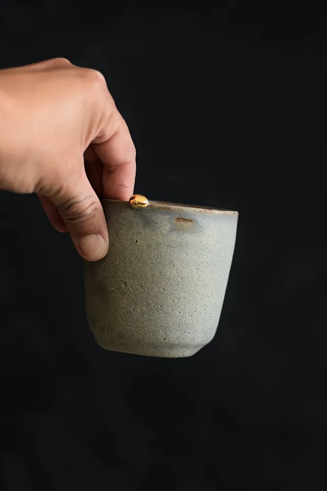 Terra Ceramics Prague MAMATCHAS čajový šálek 200 ml Blue