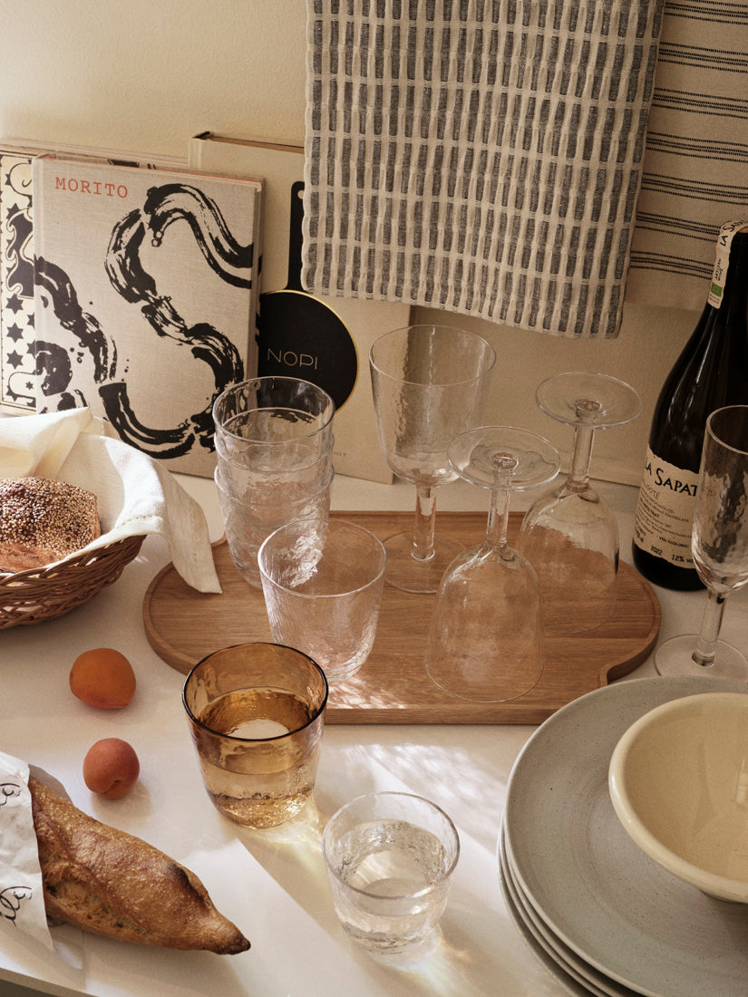 Broste Copenhagen Hammered sklenice tepané sklo