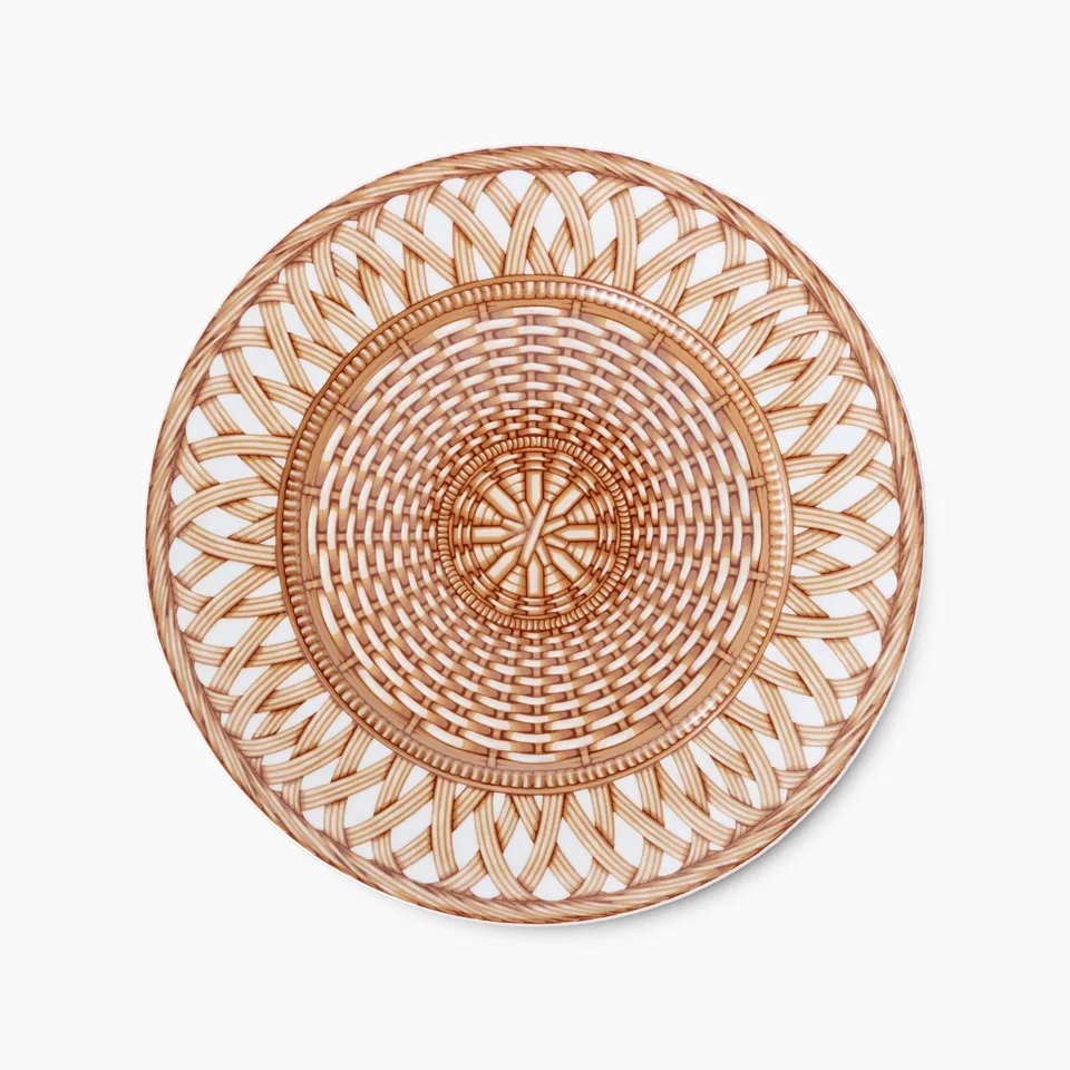 Augarten Grand Panier servírovací talíř 32 cm hnědý