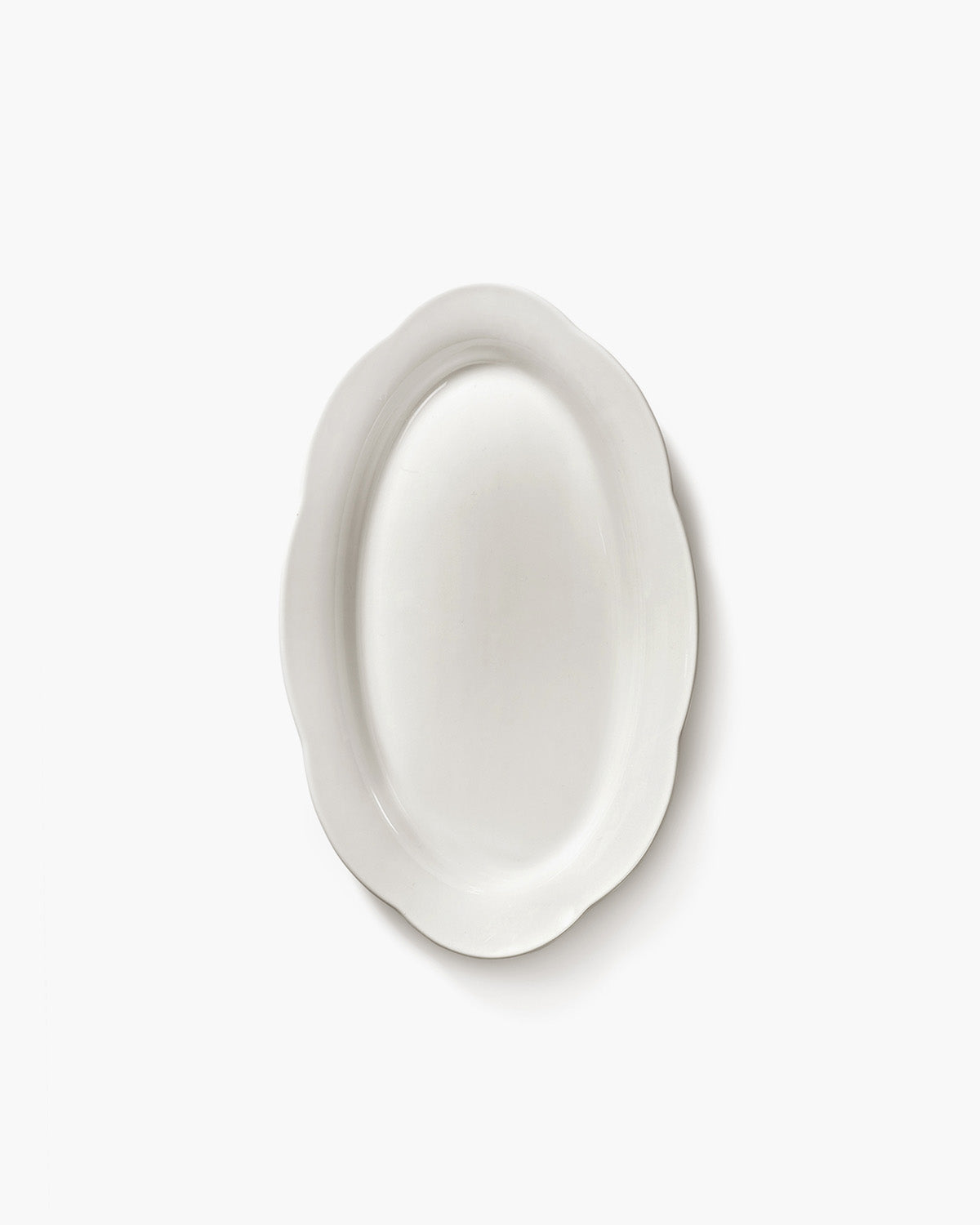 Serax Silhouette talíř hluboký oválný M bílý porcelán