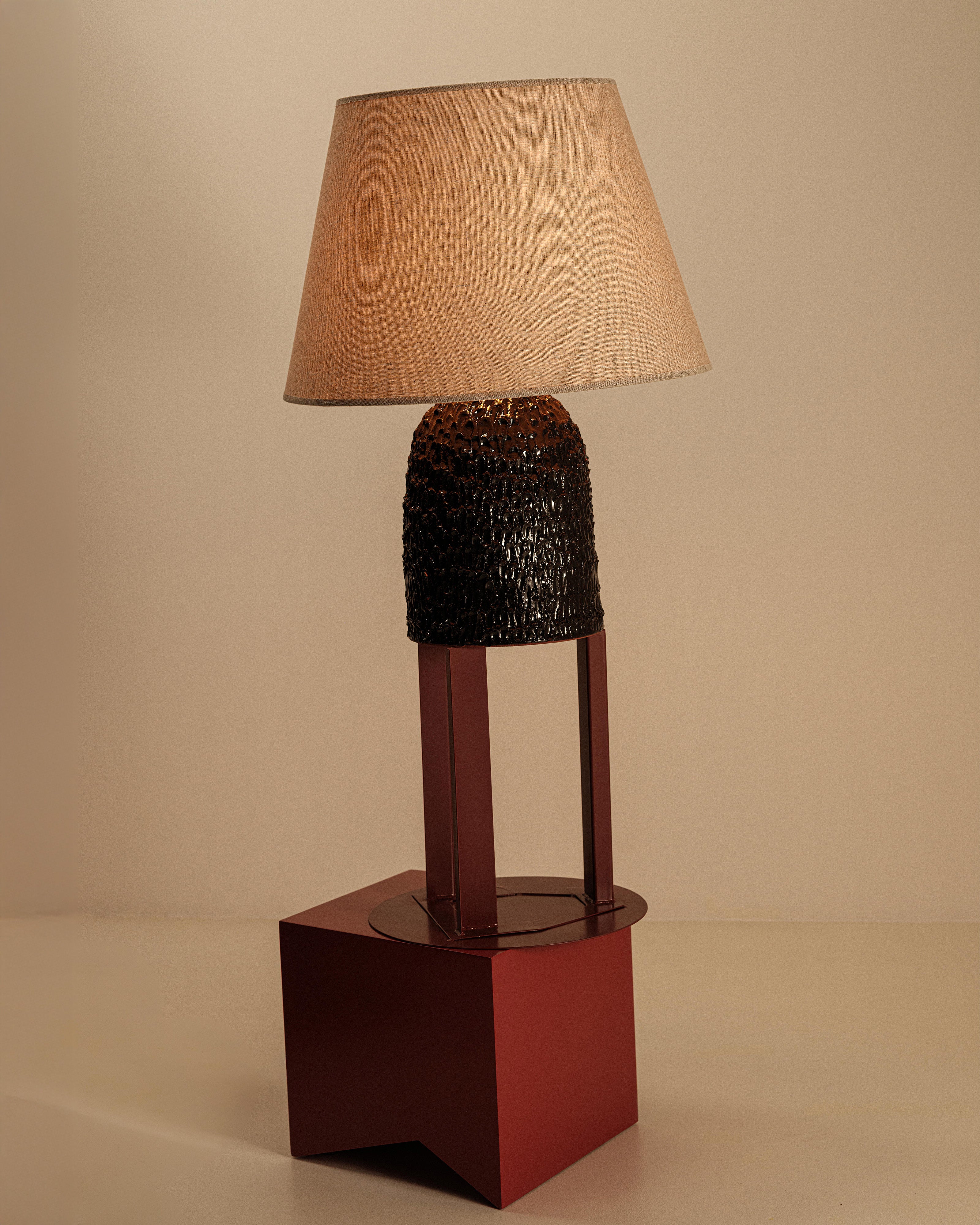 Serax Tronco stolní lampa L černá keramická