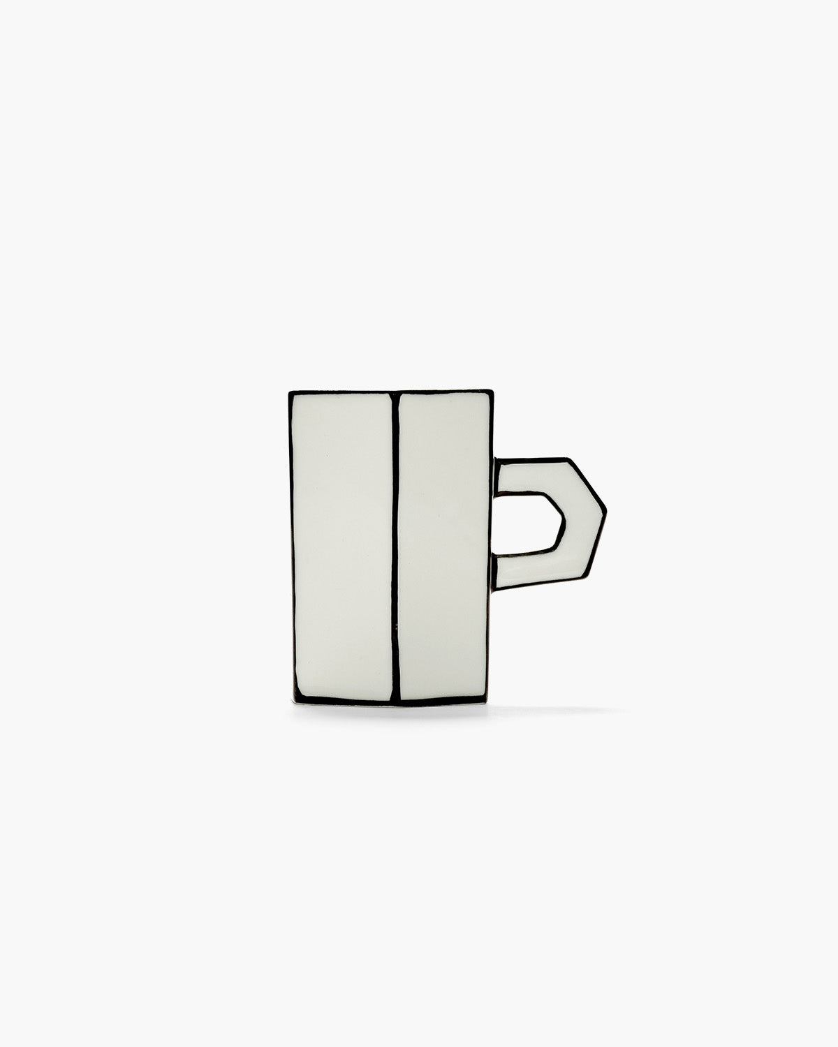 Serax Carte Blanche šálek espresso dvojitý bíločerný