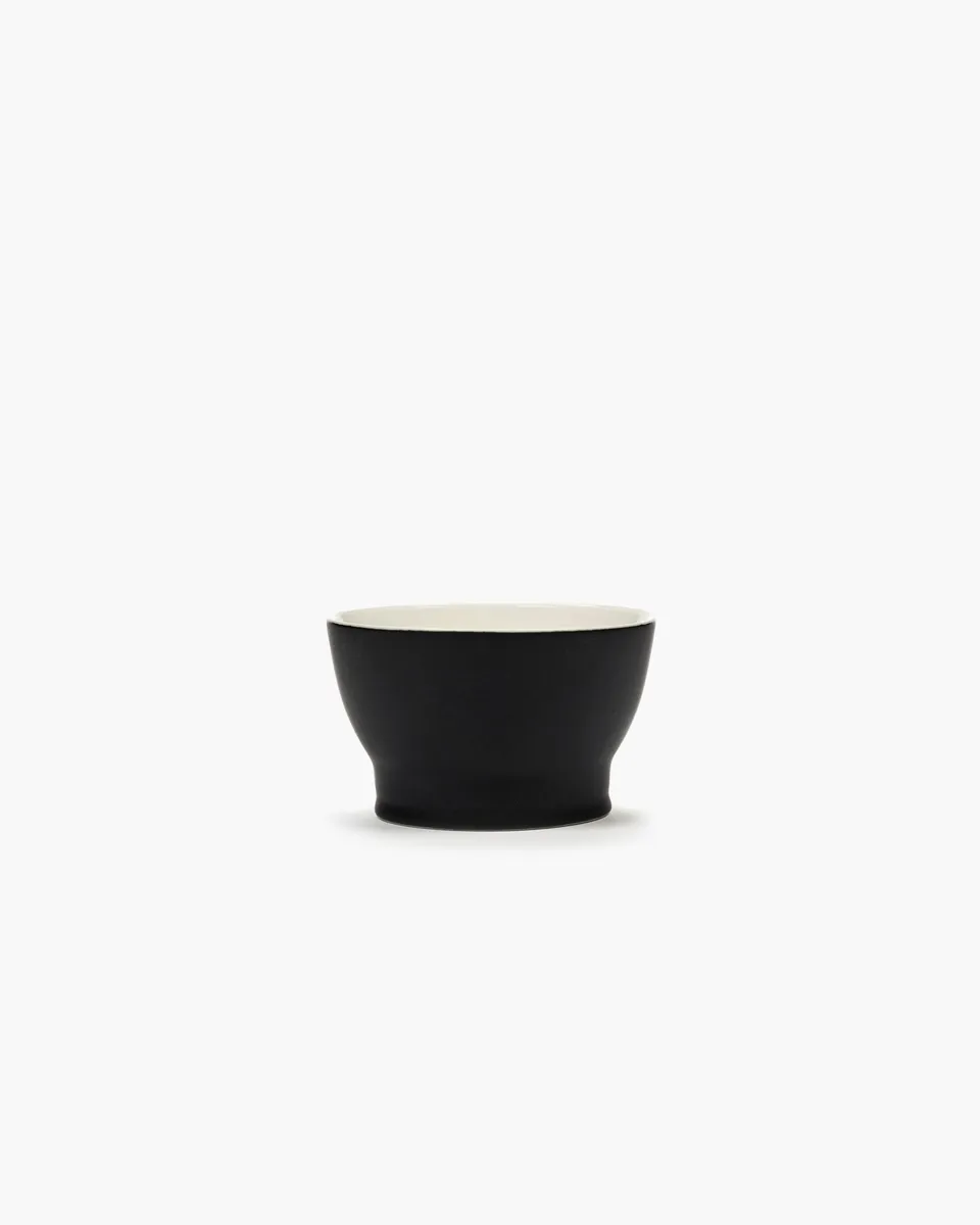 Serax Ra šálek bez ouška černá/bílá porcelán