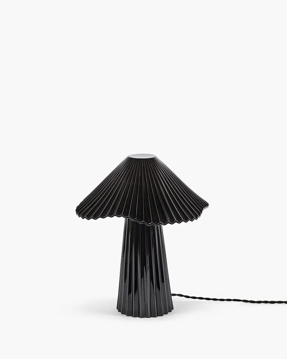 Serax Uala S stolní lampa porcelánová černobílá