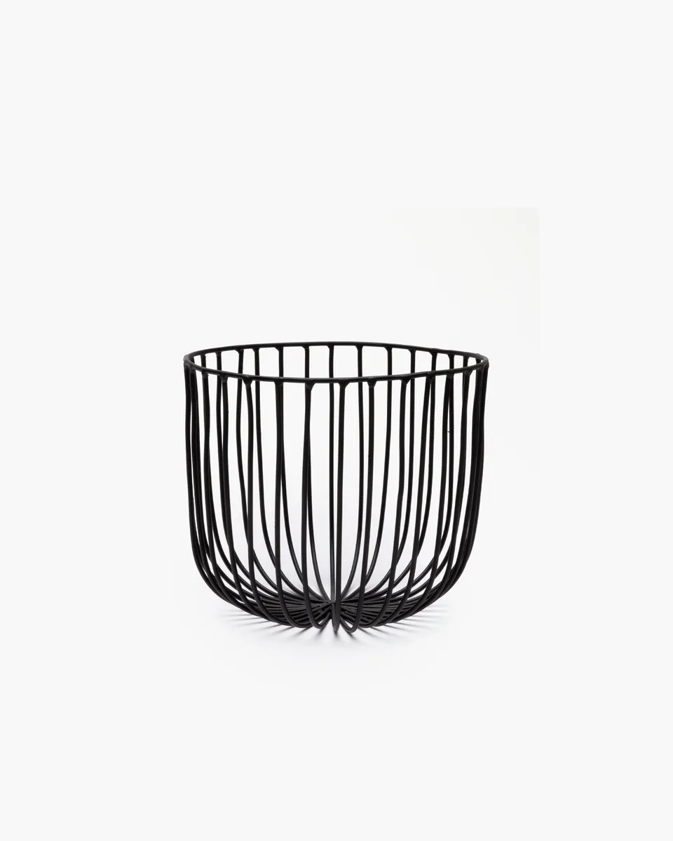 Serax Catu Iron Basket M kovový košík černý