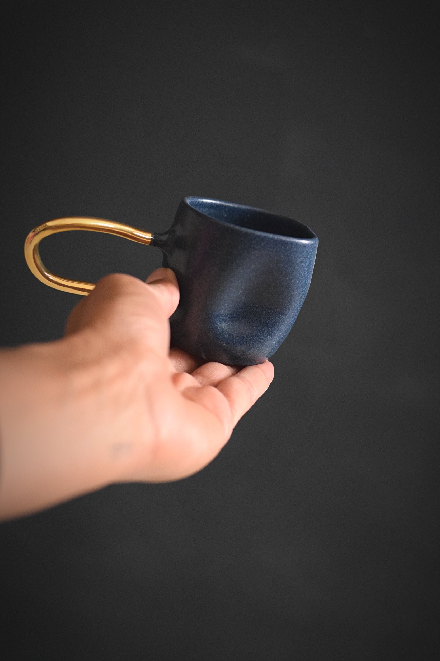 Terra Ceramics Prague ZIGGY šálek espresso 80 ml modrý
