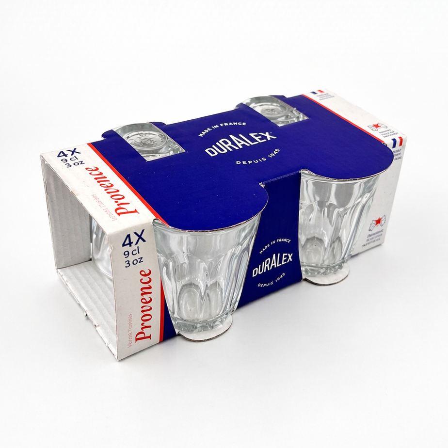 Duralex Provence sklenice čirá 9 cl 4 ks tvrzené sklo