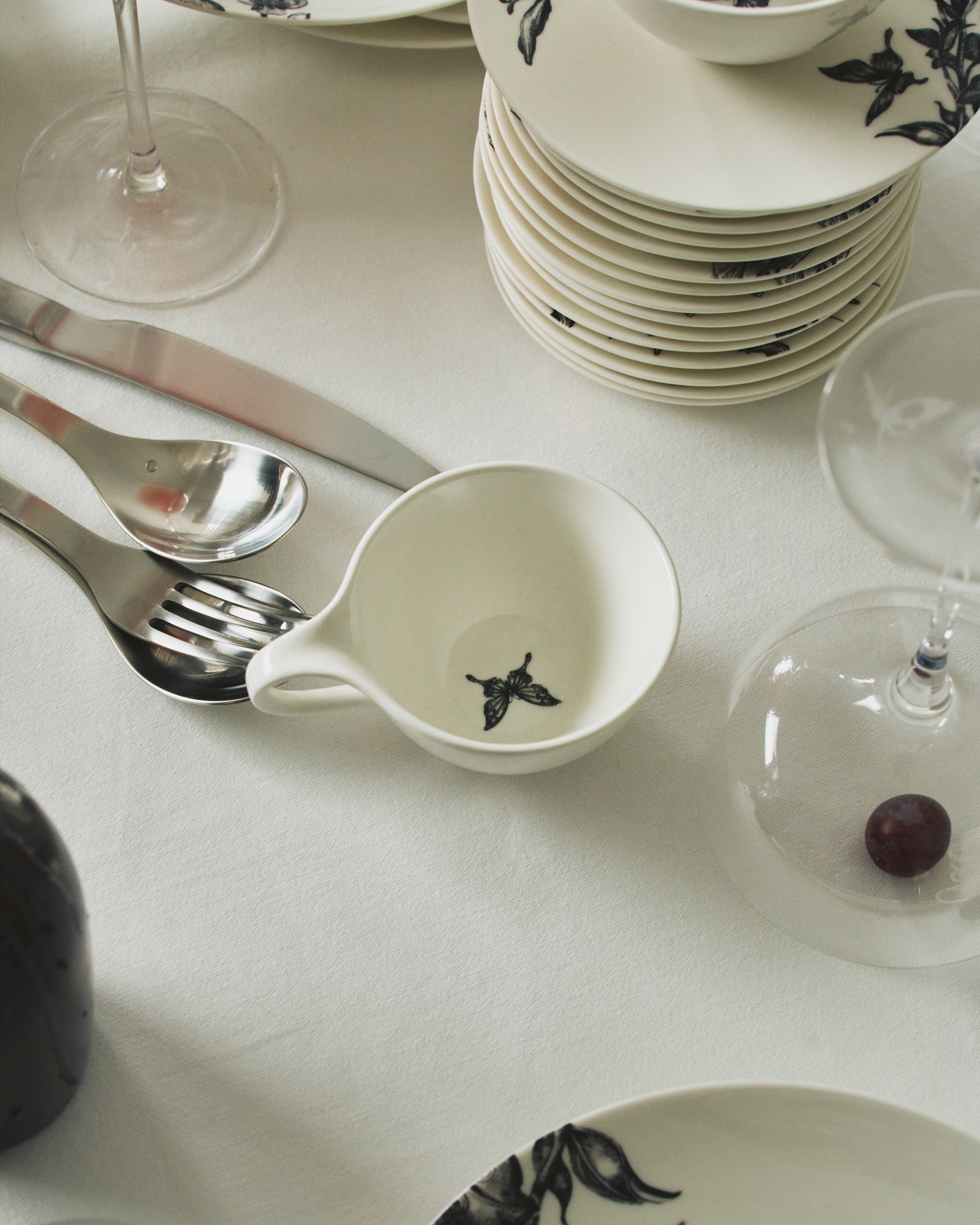 Serax Unity espresso šálek porcelánový bílý motýl