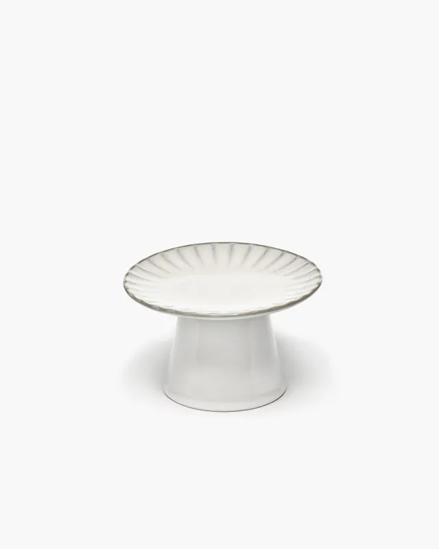 Serax Inku Cake Stand S dortový stojan bílý kamenina