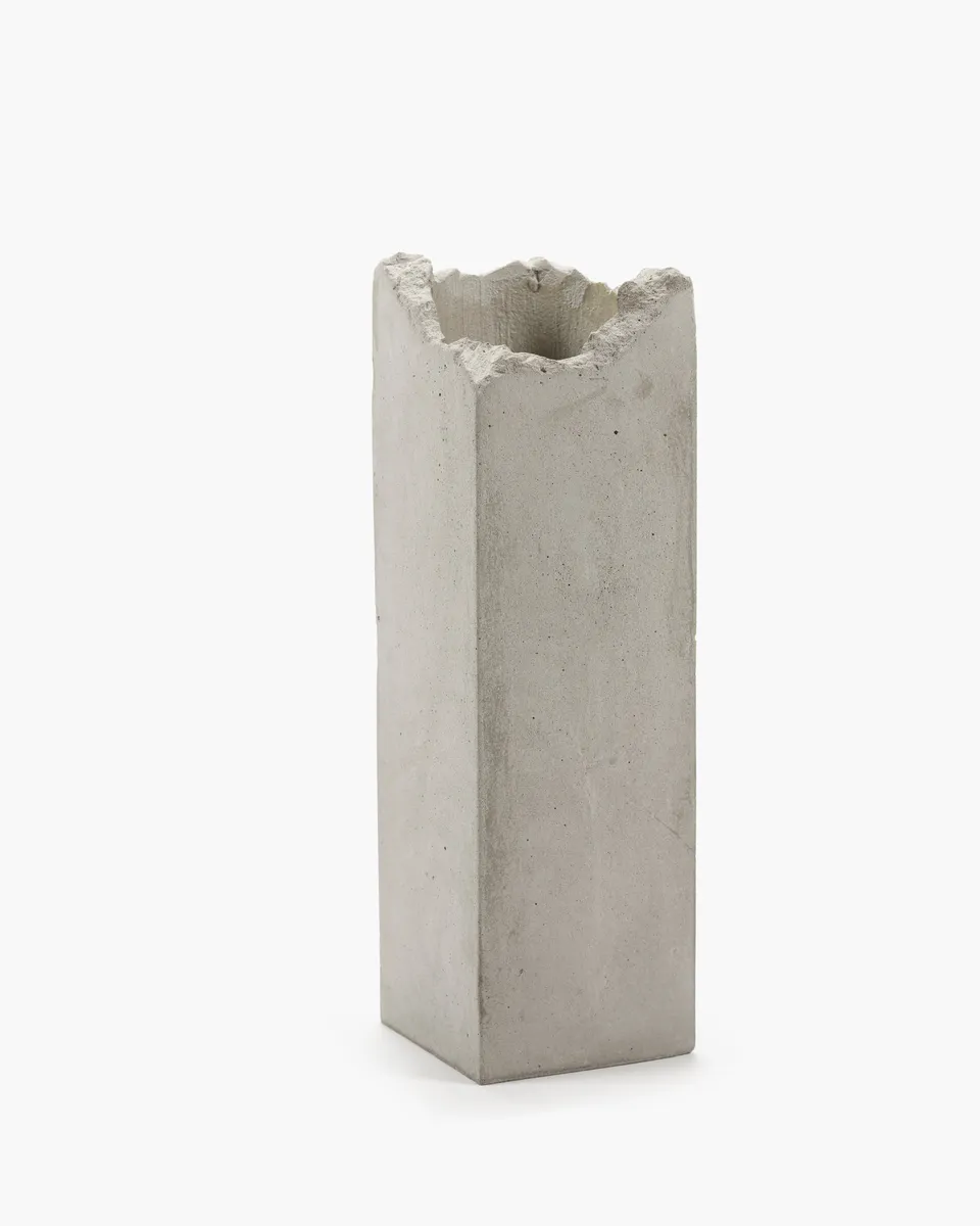 Serax Broquaine Vase L concrete váza šedá beton
