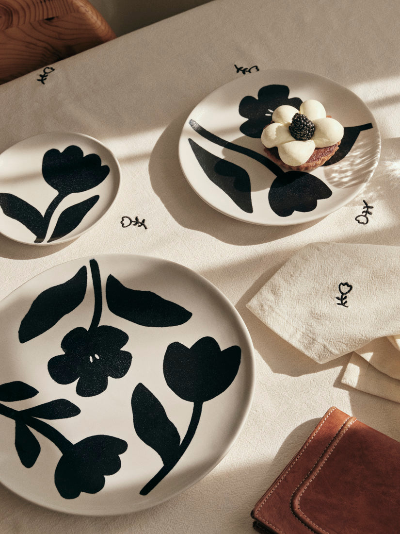 Broste Copenhagen Flora talíř keramický kulatý