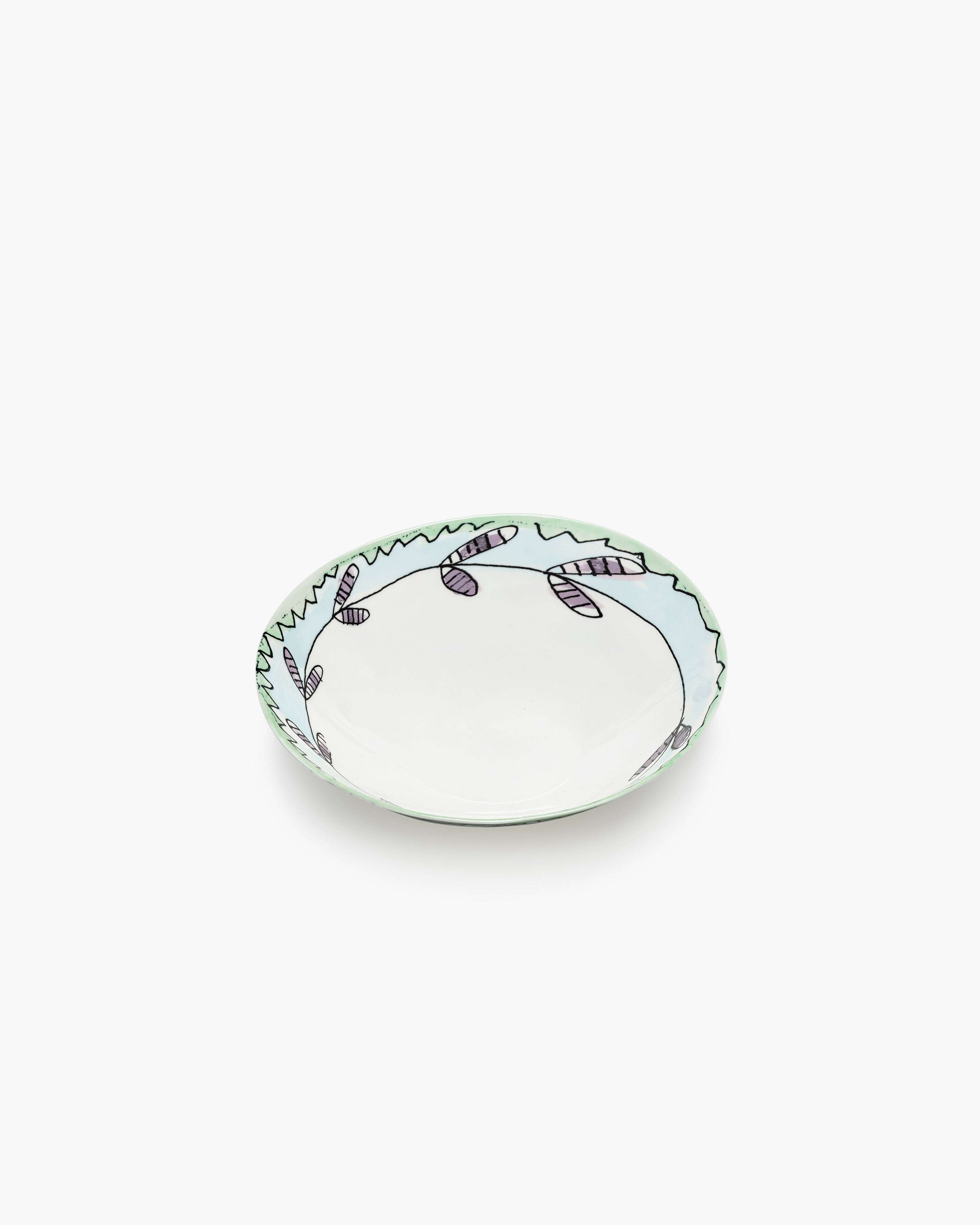 Serax Midnight Flowers Blossom miska L mléčná kostní porcelán