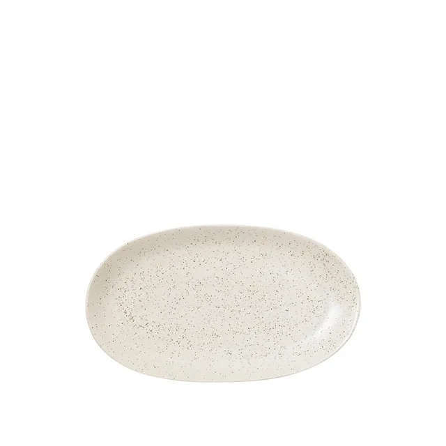 Broste Copenhagen Nordic Vanilla Plate Oval talíř keramický