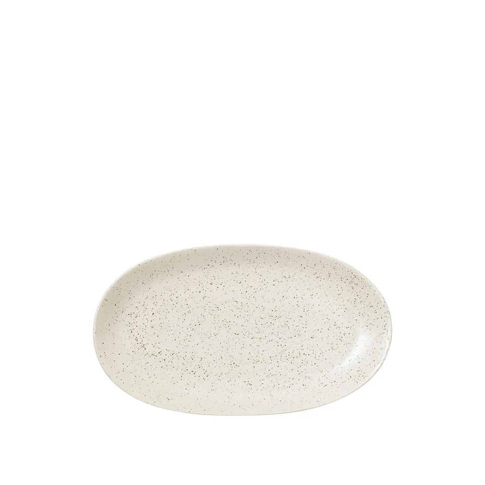 Broste Copenhagen Nordic Vanilla Plate Oval talíř keramický