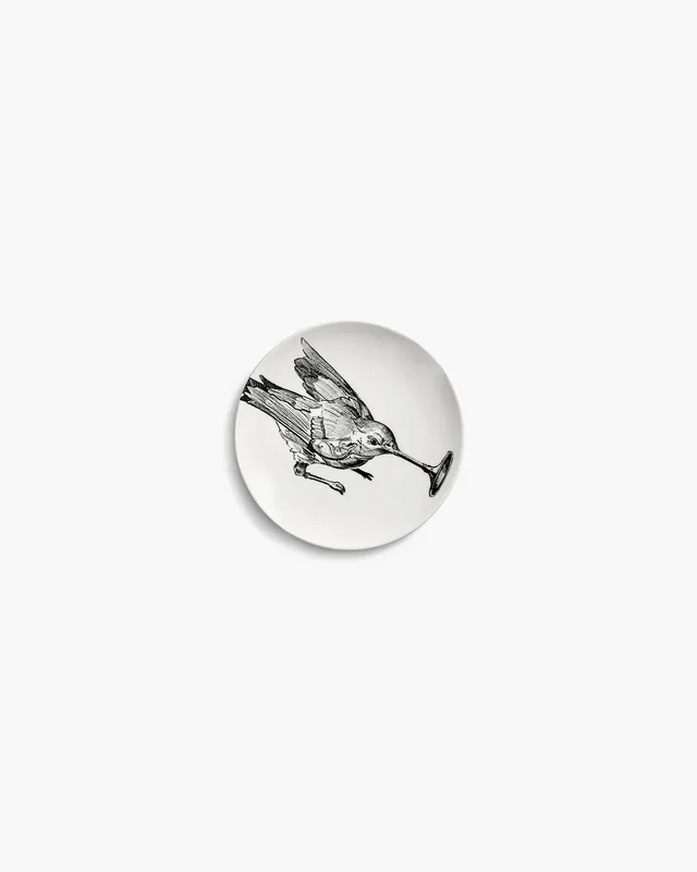 Serax Unity talíř na chléb hummingbird bílý porcelán