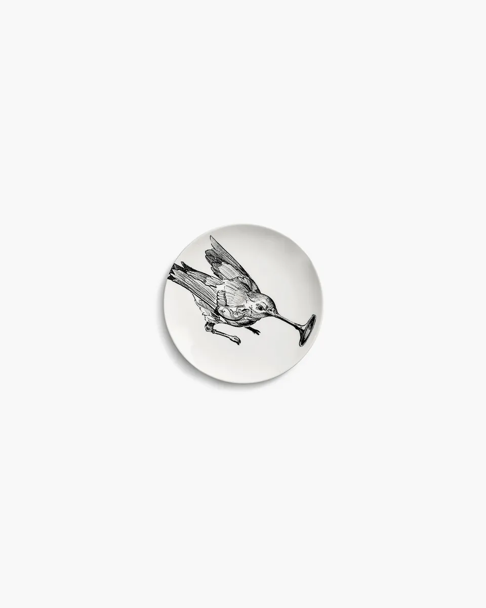 Serax Unity talíř na chléb hummingbird bílý porcelán