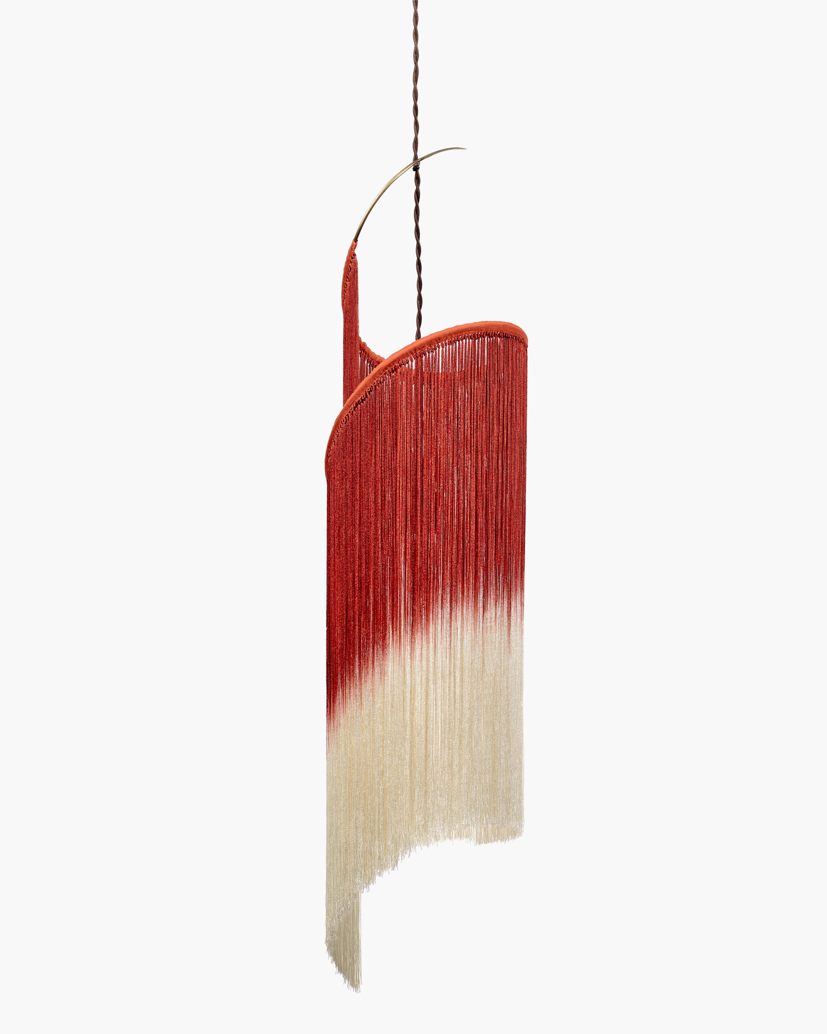 Serax Rey 1 závěsná lampa šarlatová/krémová