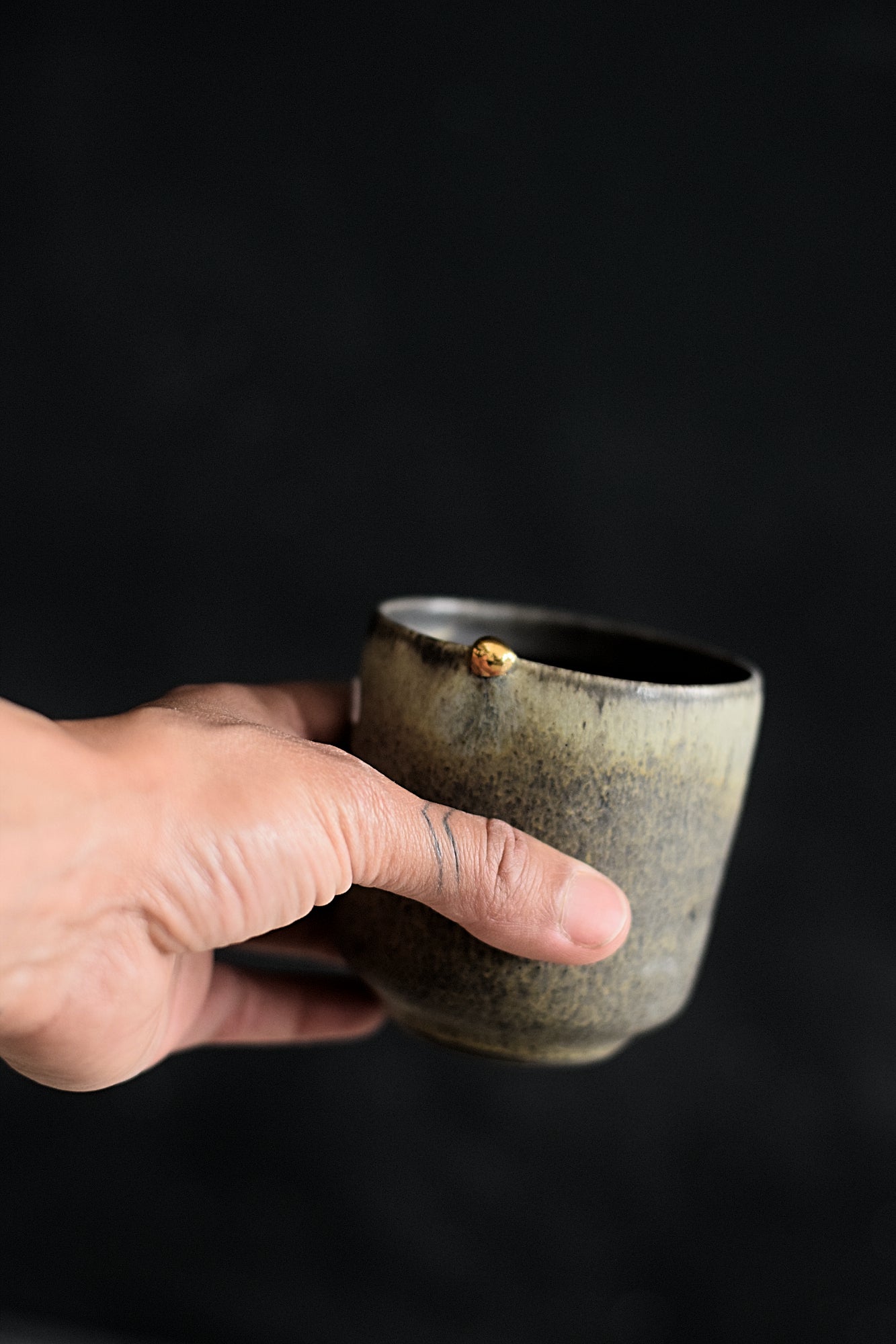 Terra Ceramics Prague MATCHA čajový šálek 200 ml šedý