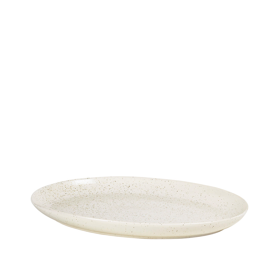 Broste Copenhagen Nordic Vanilla talíř oválný kameninový