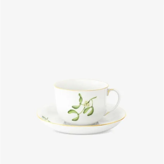 Augarten Schubert espresso šálek zelený porcelánový