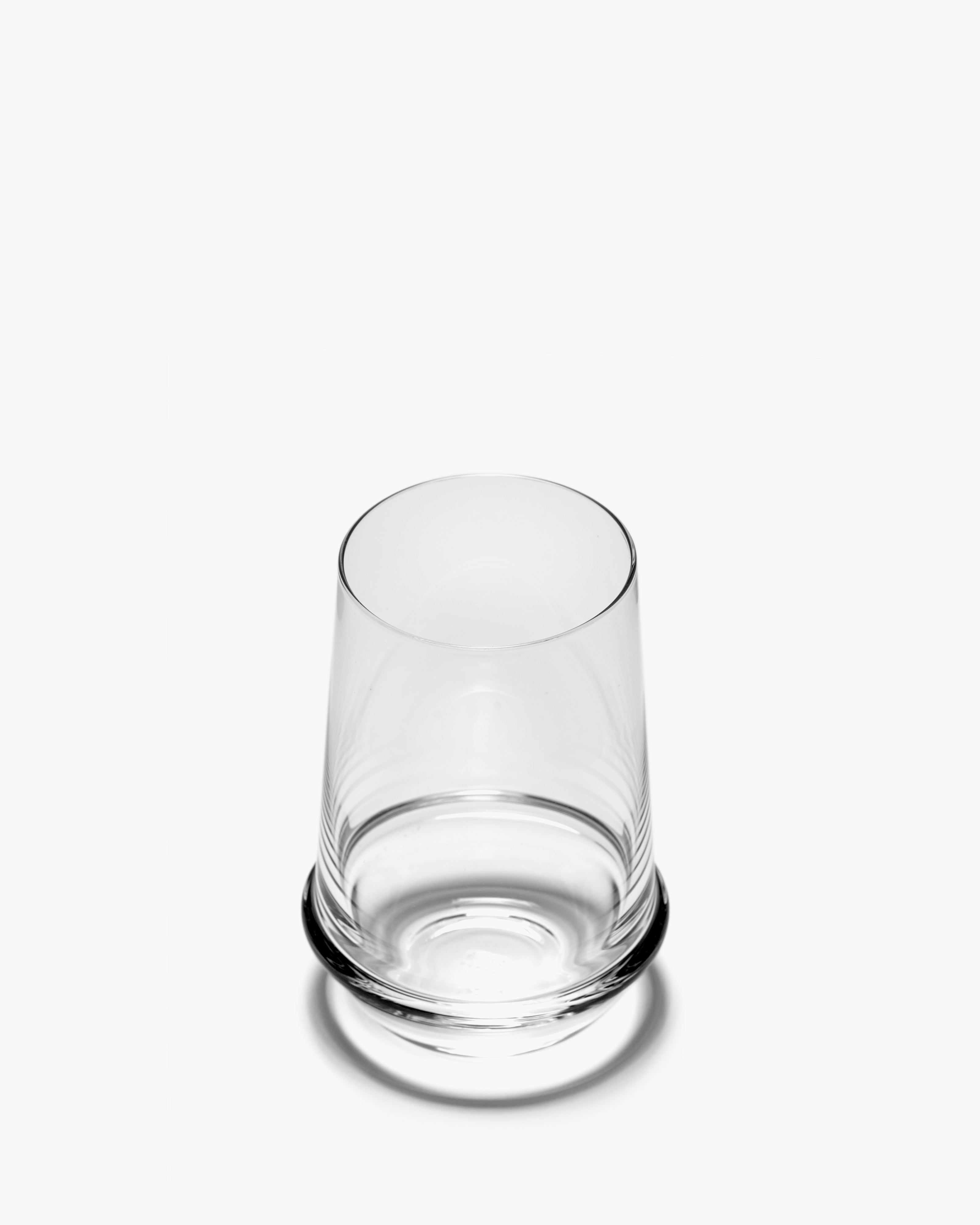 Serax Dune Tumbler L sklenice transparentní žebrovaná