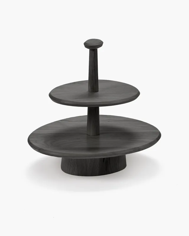 Serax Dune 01 servírovací stojan černý dvoupatrový