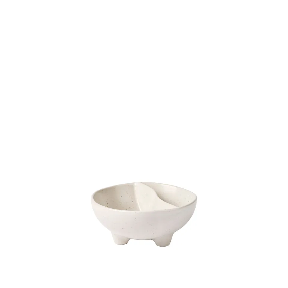 Broste Copenhagen Nordic Vanilla Olive miska na olivy kameninová
