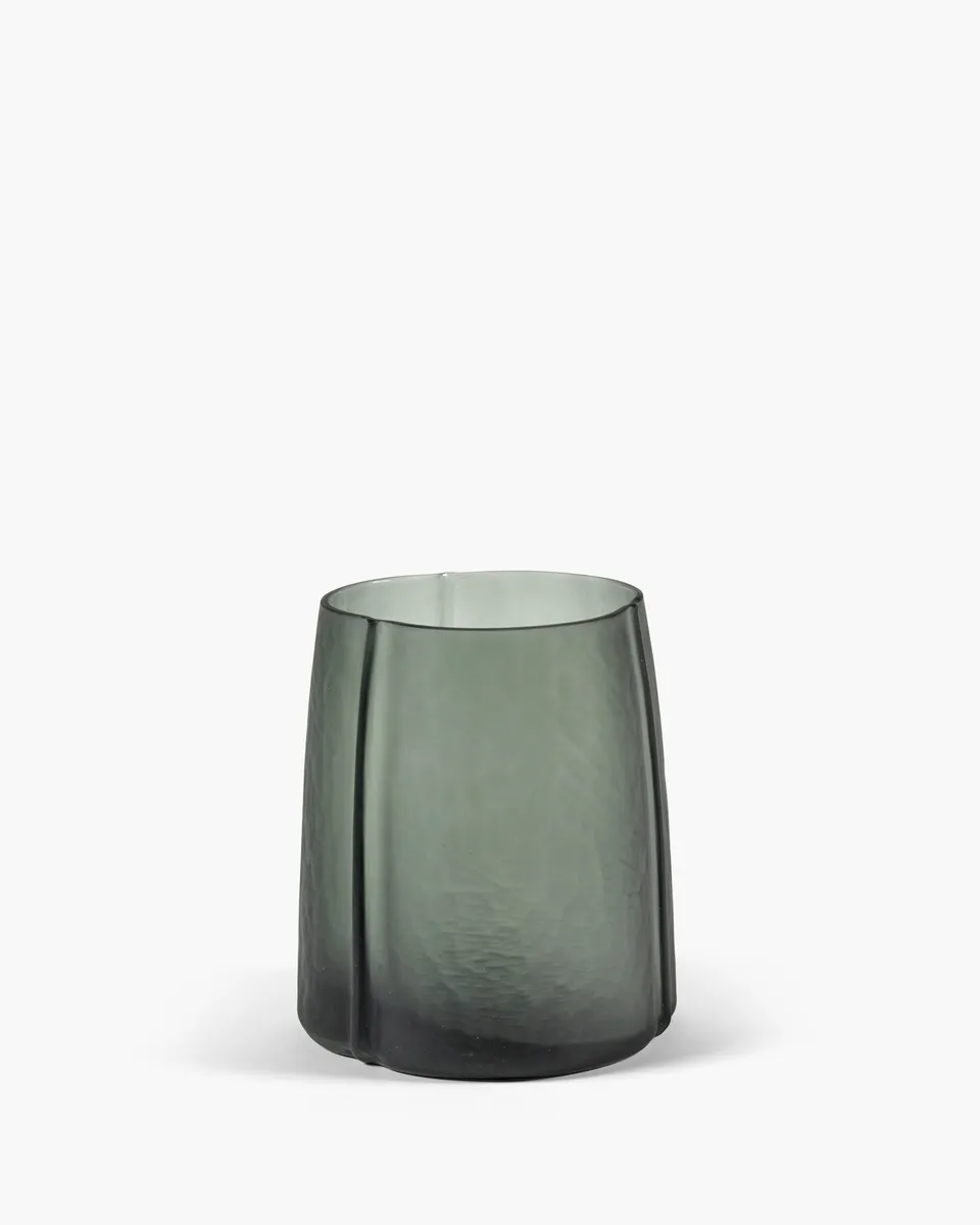 Serax Shapes 01 skleněná váza tmavě šedá