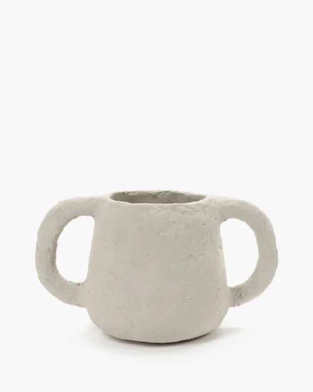 Serax Earth Pot S květináč béžový papírmaš