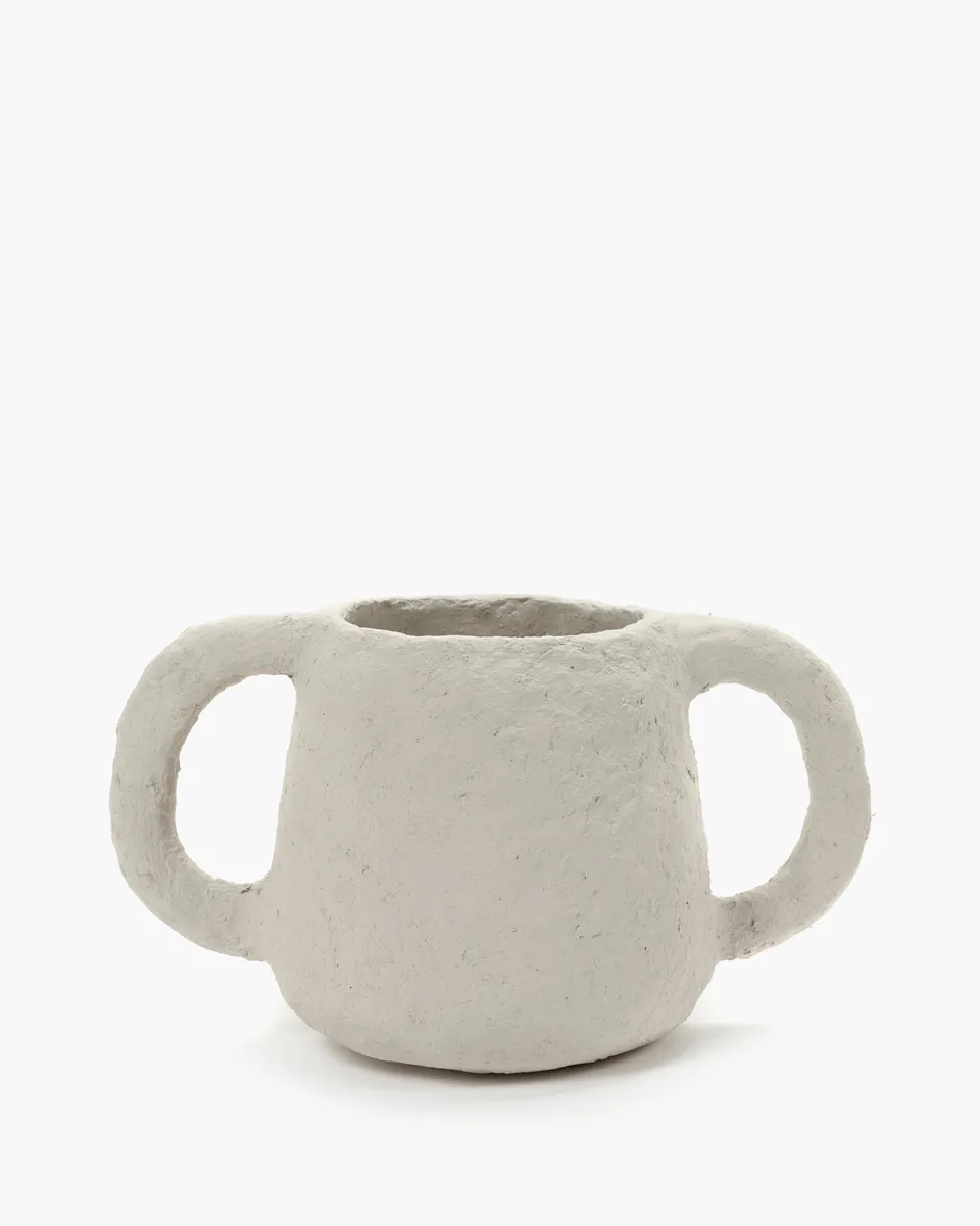 Serax Earth Pot S květináč béžový papírmaš