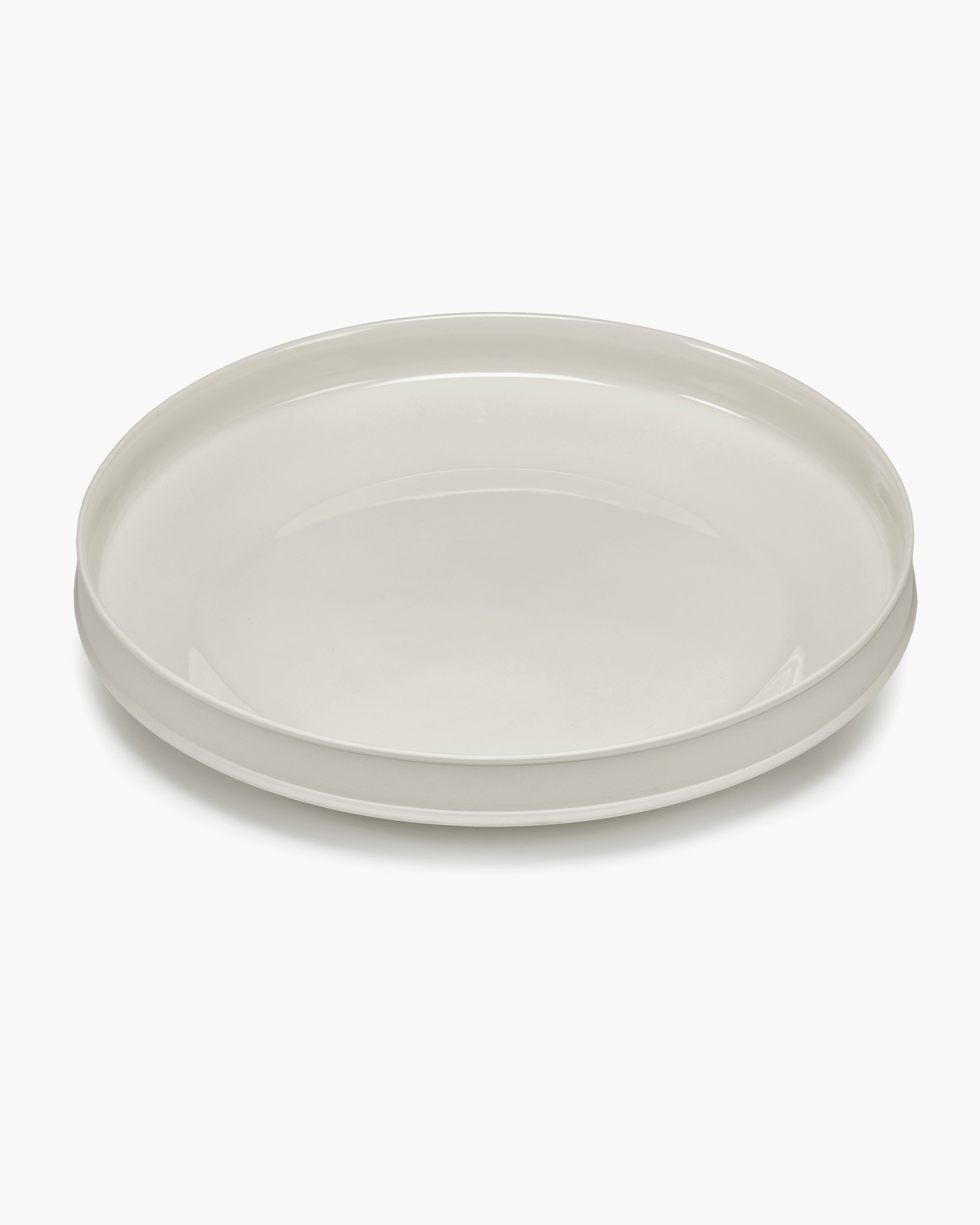 Serax Dune Bowl XL nízká mísa bílá keramika