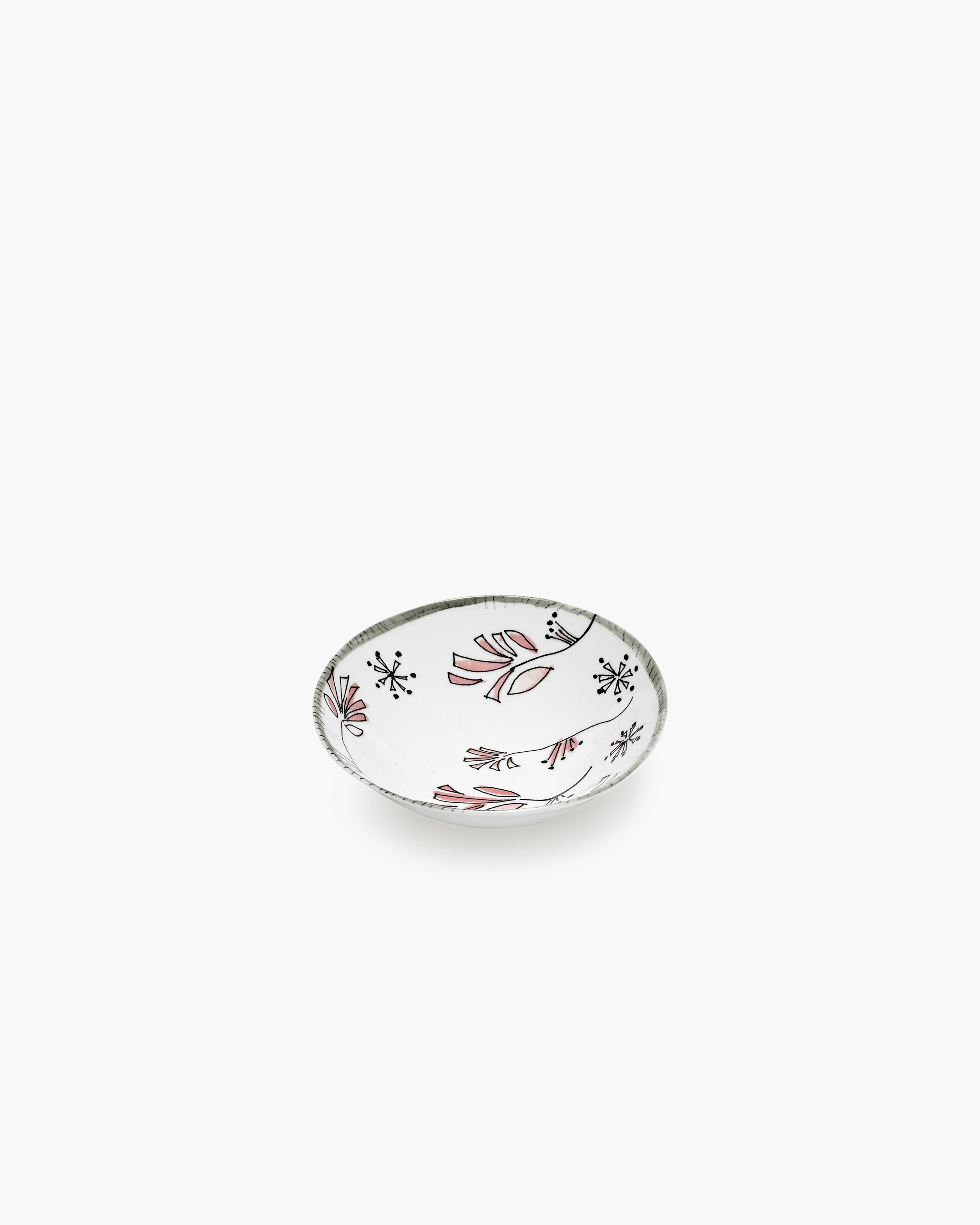 Serax Midnight Flowers Fiore rosa miska nízká S růžová porcelán