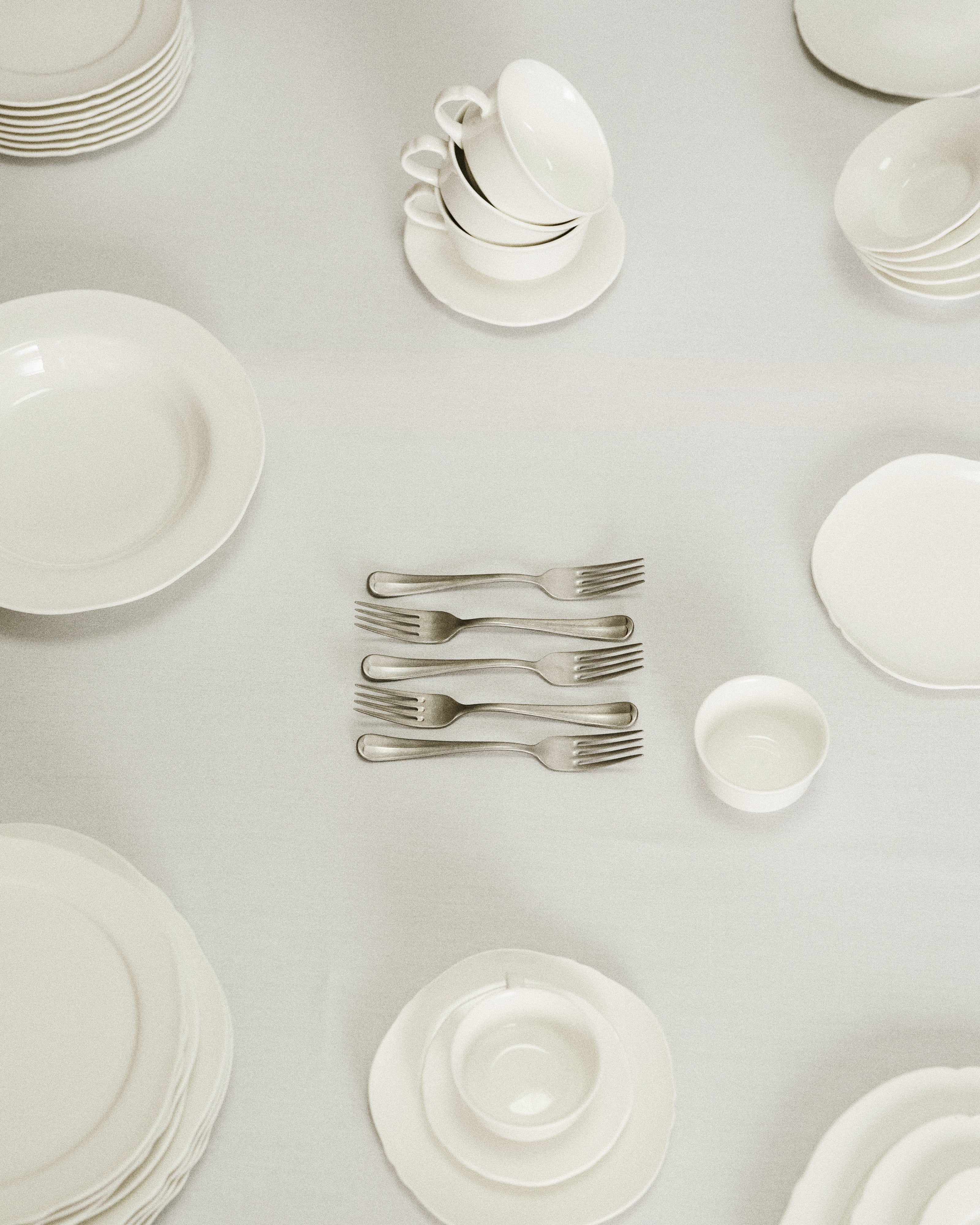 Serax Silhouette dezertní talíř bílý porcelán