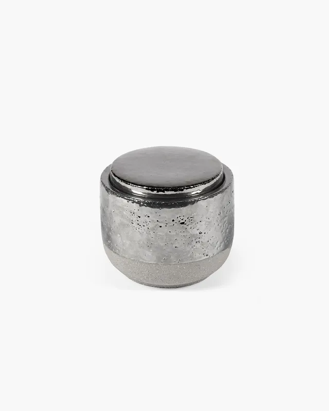 Serax Volumes Scented Candle svíčka stříbrná jasmín