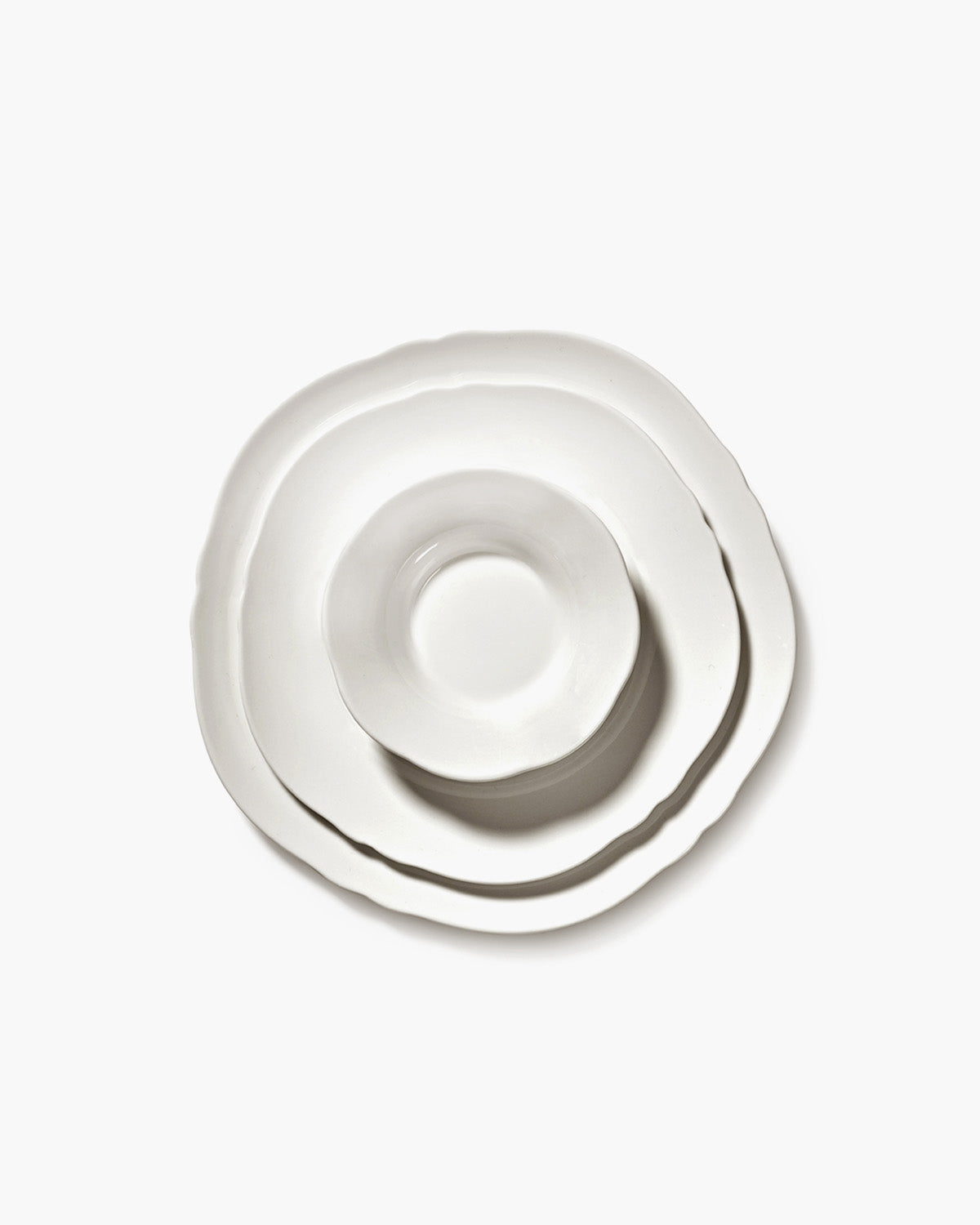 Serax Silhouette předkrmový talíř bílý porcelán