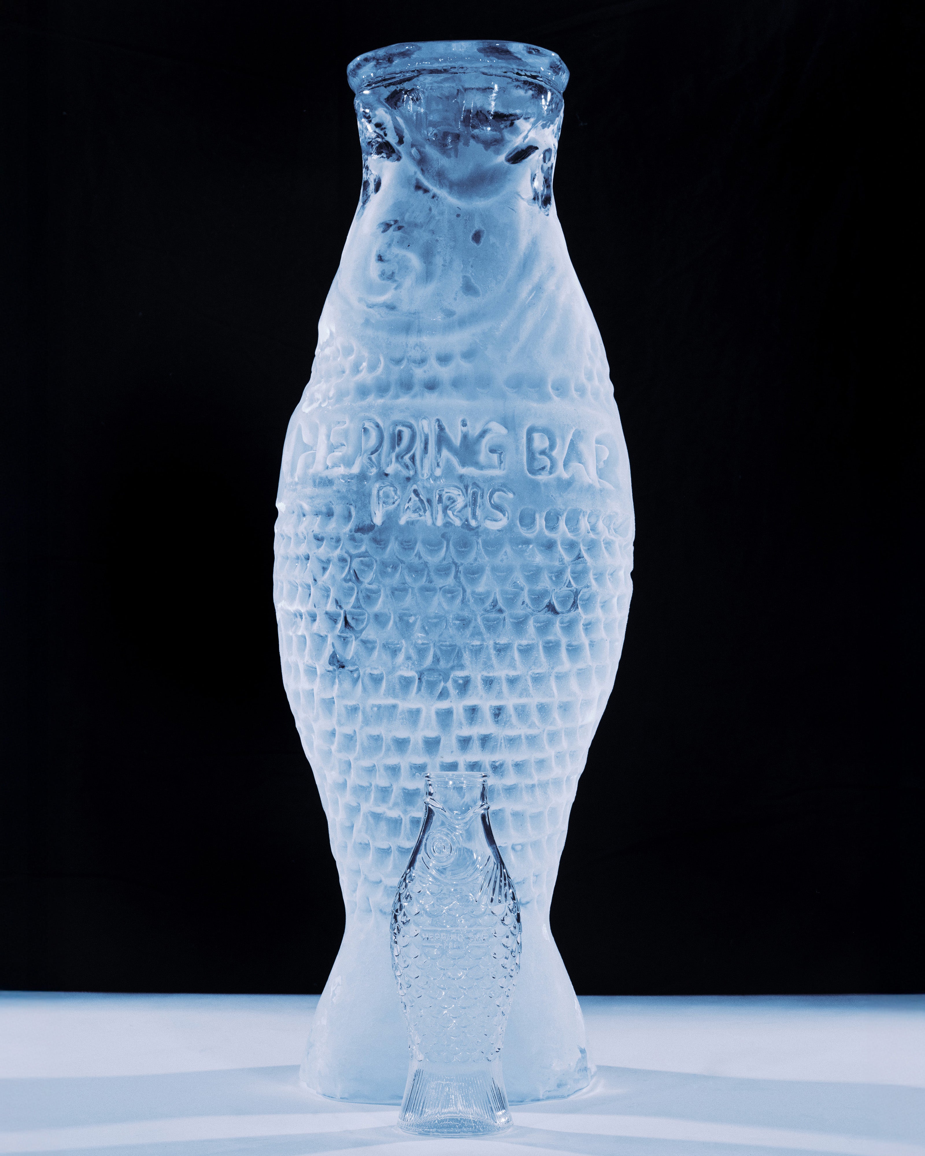 Serax Fish & Fish karafa transparent lisované sklo ryba