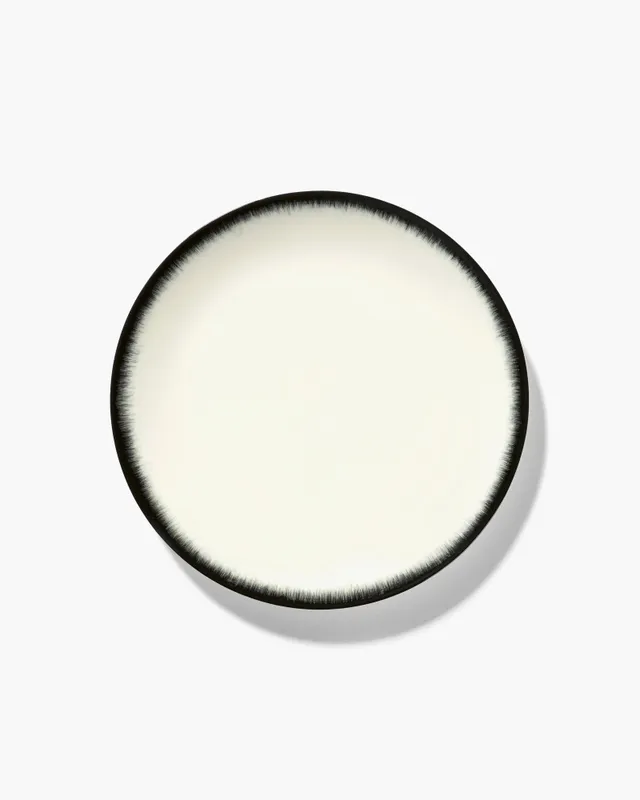 Serax Dé předkrmový talíř bílo-černý varianta 3 porcelán