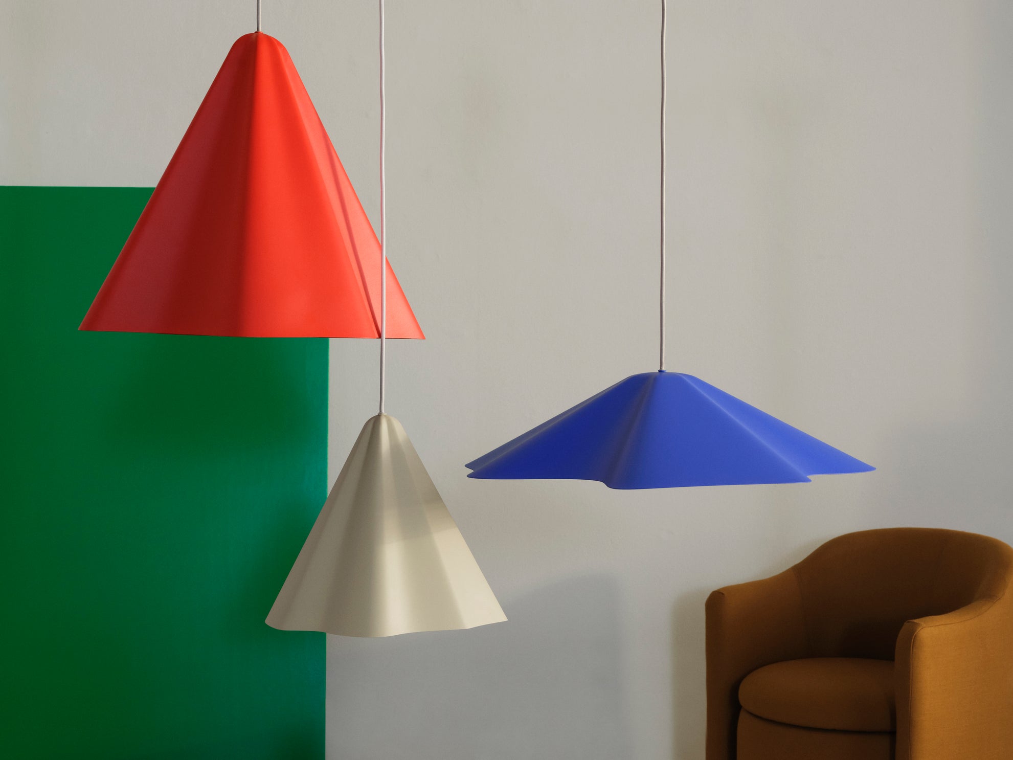 Broste Copenhagen Skirt Pendant závěsné svítídlo textilní