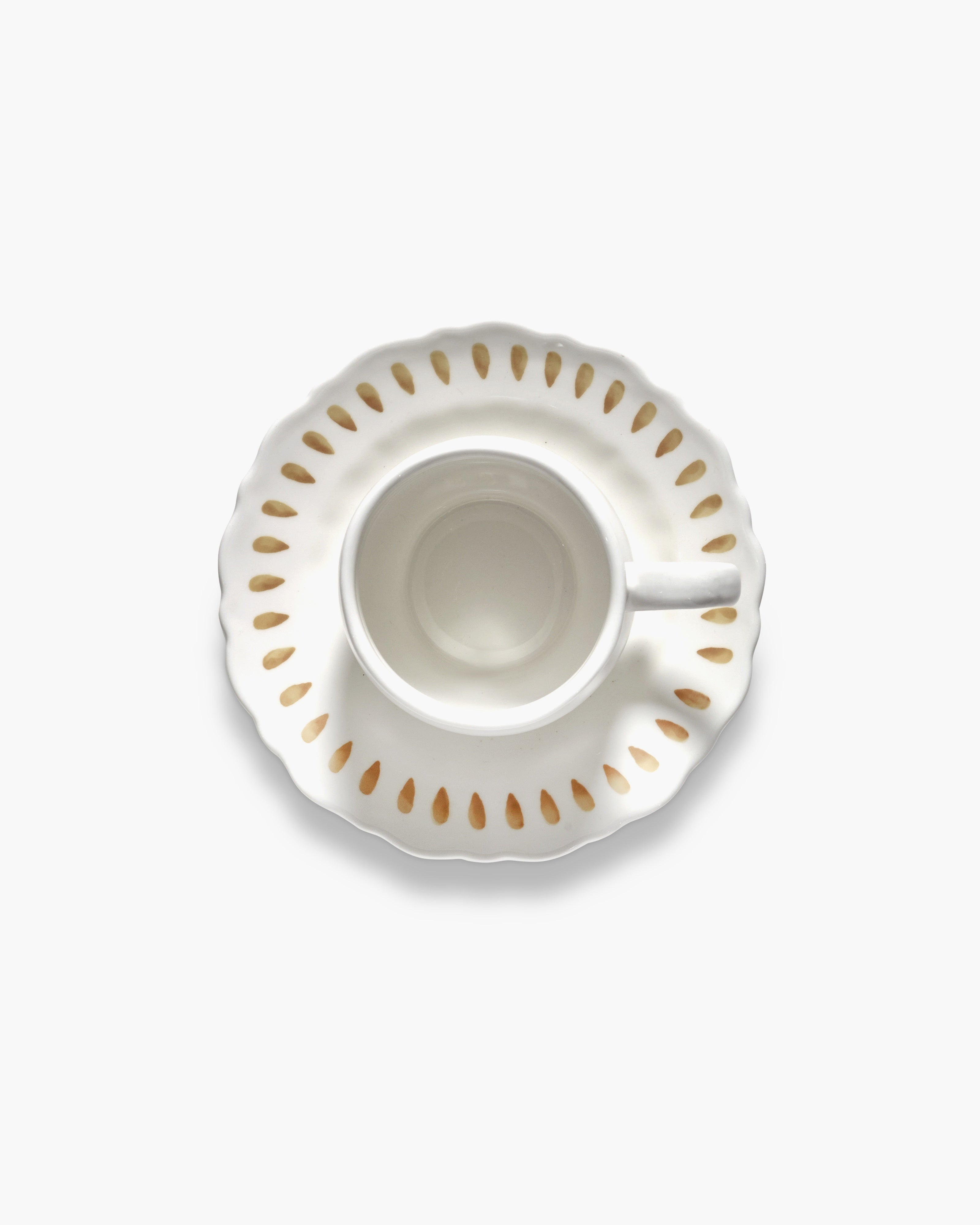 Serax Charly cappuccino šálek s podšálkem žlutý