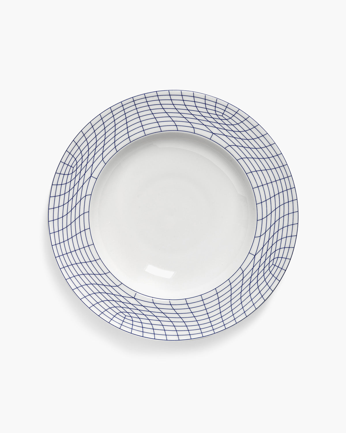 Serax Nido hluboký talíř L bílo-modrý porcelán