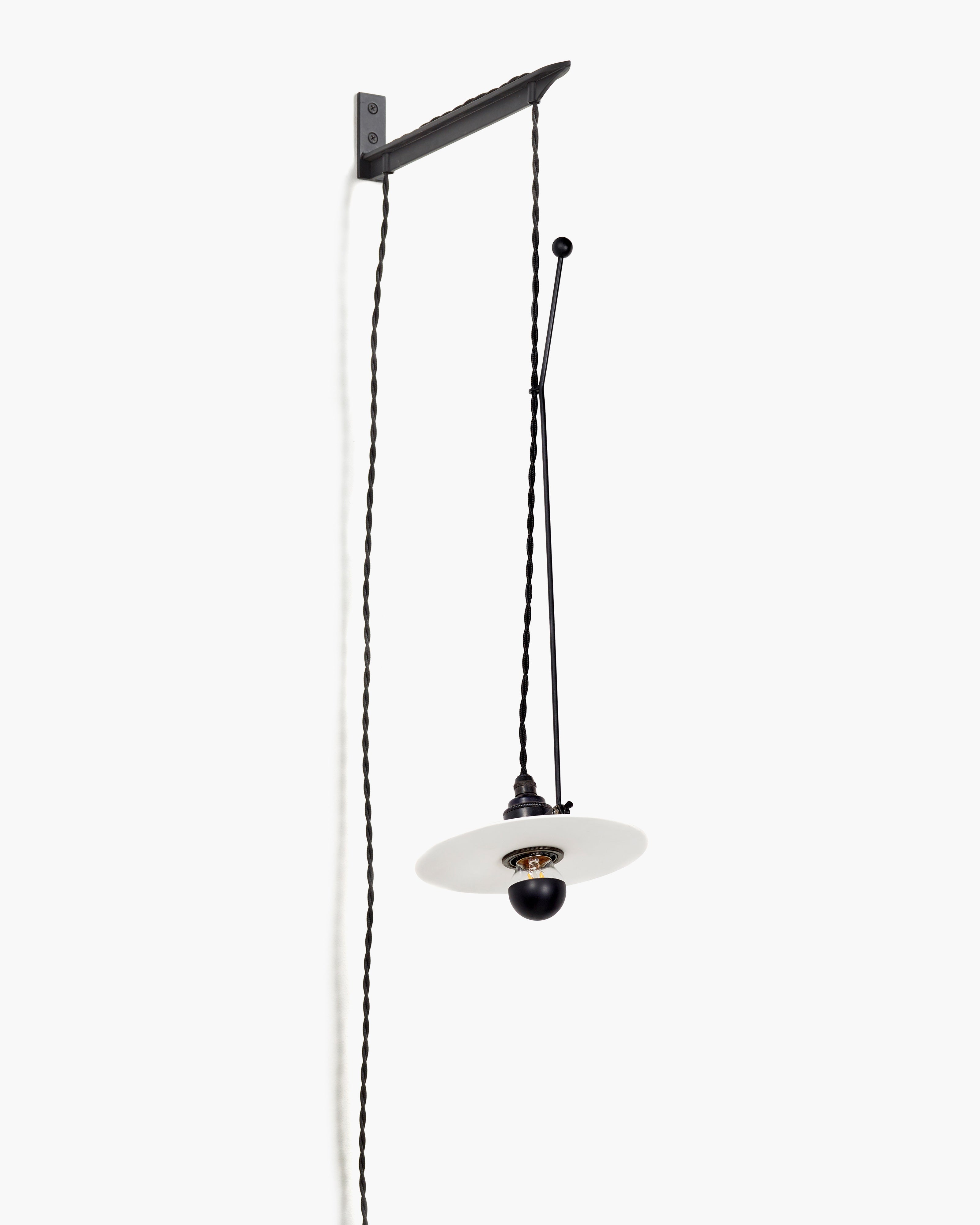 Serax Luna S2 nástěnná lampa černobílá porcelán