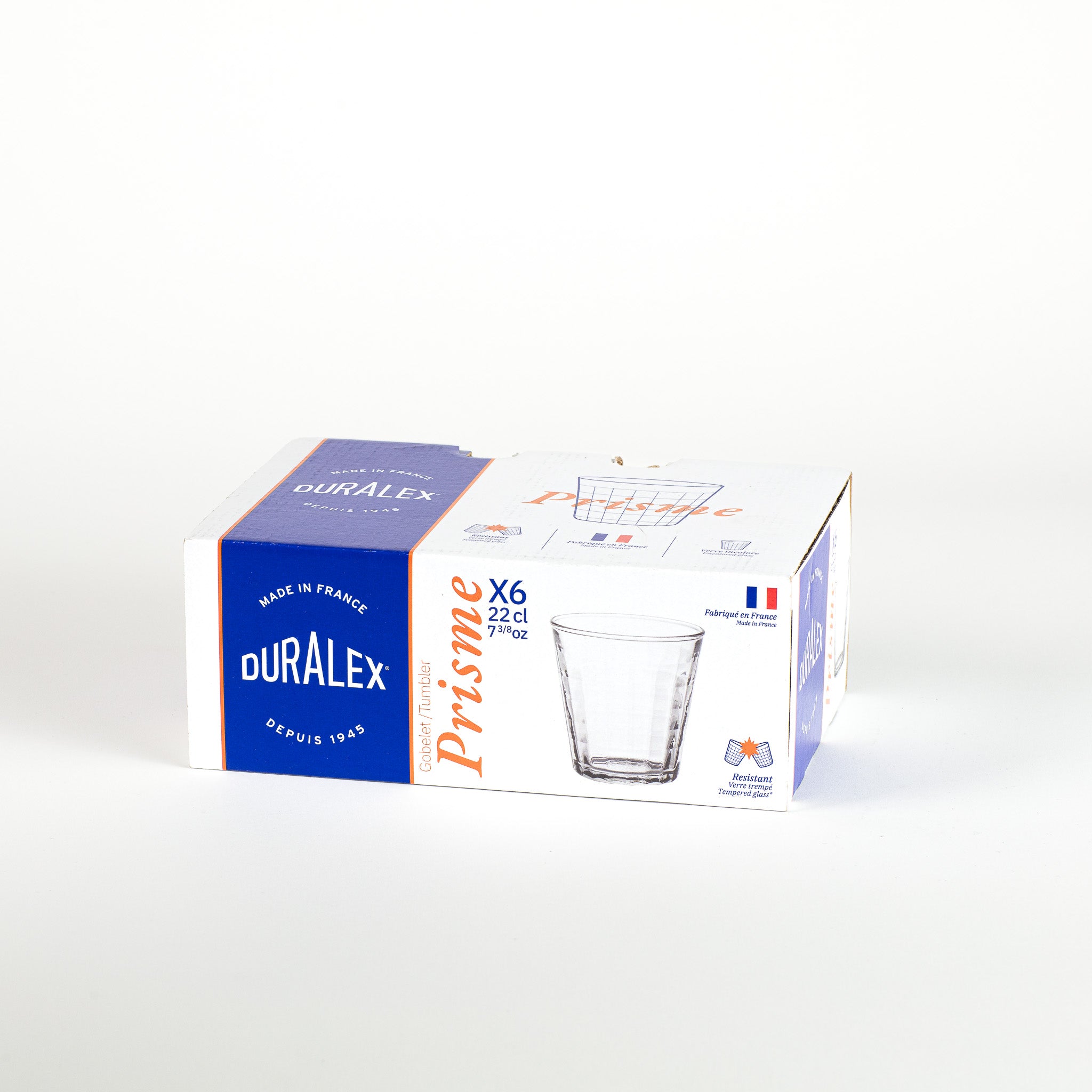 Duralex Prisme sklenice 22 cl 6 ks čirá