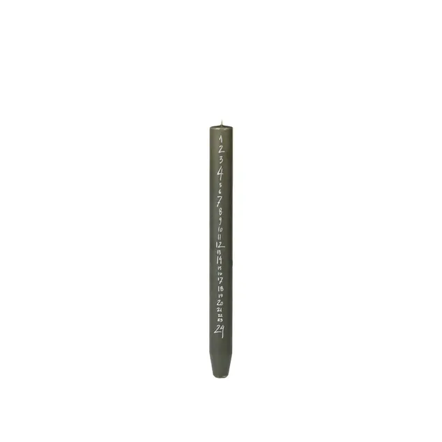 Broste Copenhagen Handwritten kalendářní svíčka bílá